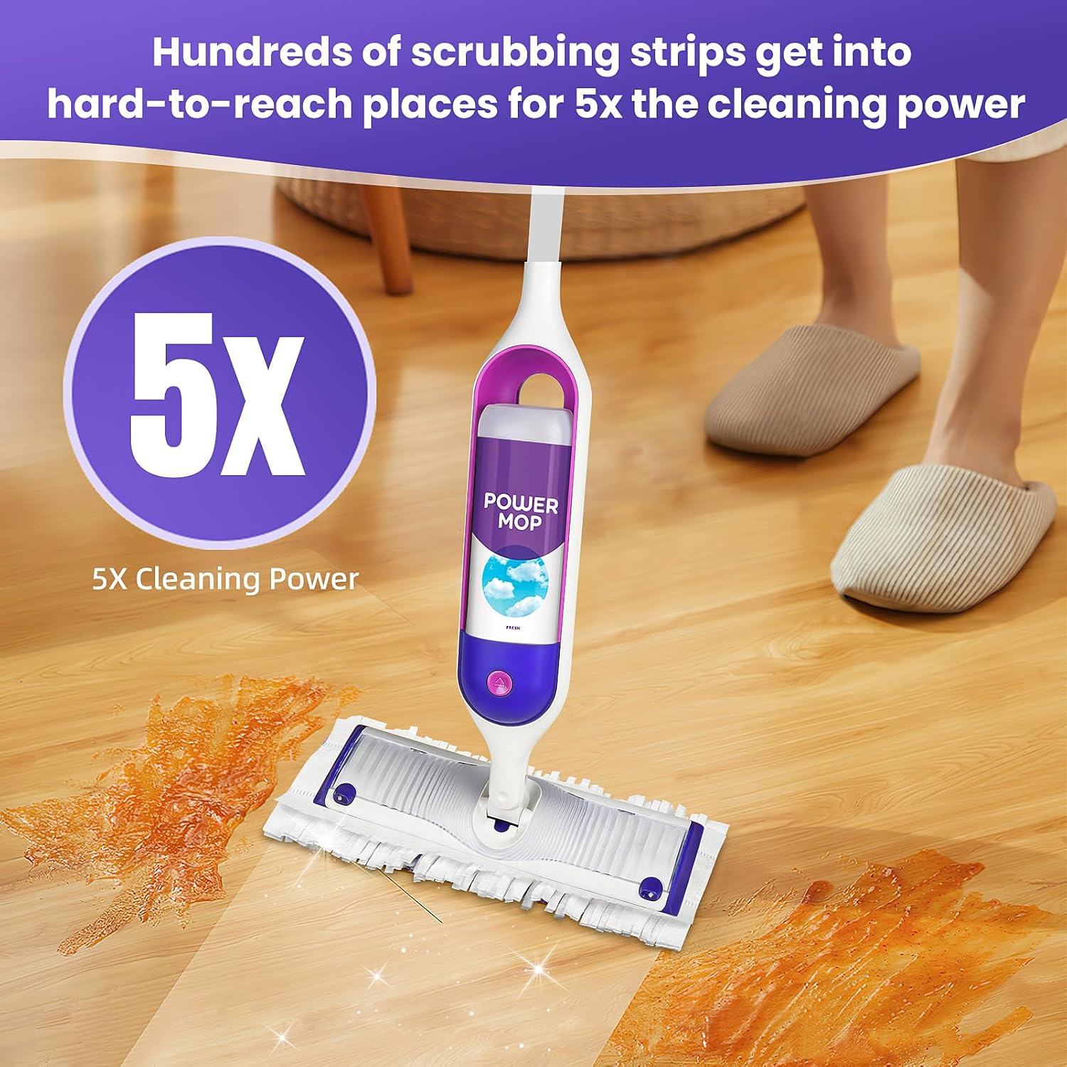 30 Pack Power Mop Pad Refills for Swiffer PowerMop Multi-Surface Mop