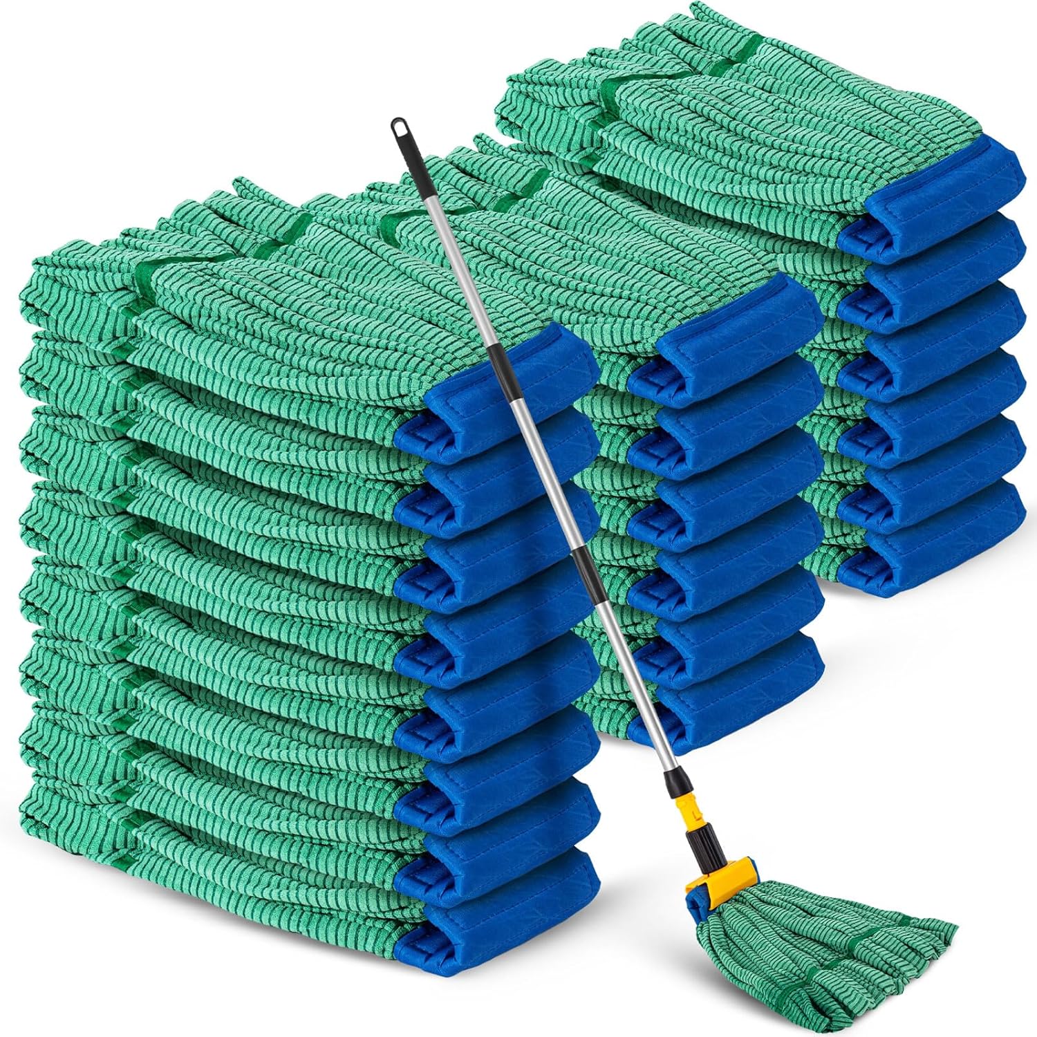 Hushee 6 Pack Heavy Duty Microfiber Tube Mop Heads