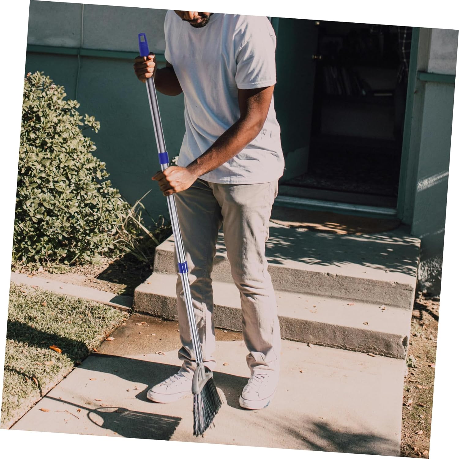 Adjustable 3-Section Mop Rod Replacement Pole