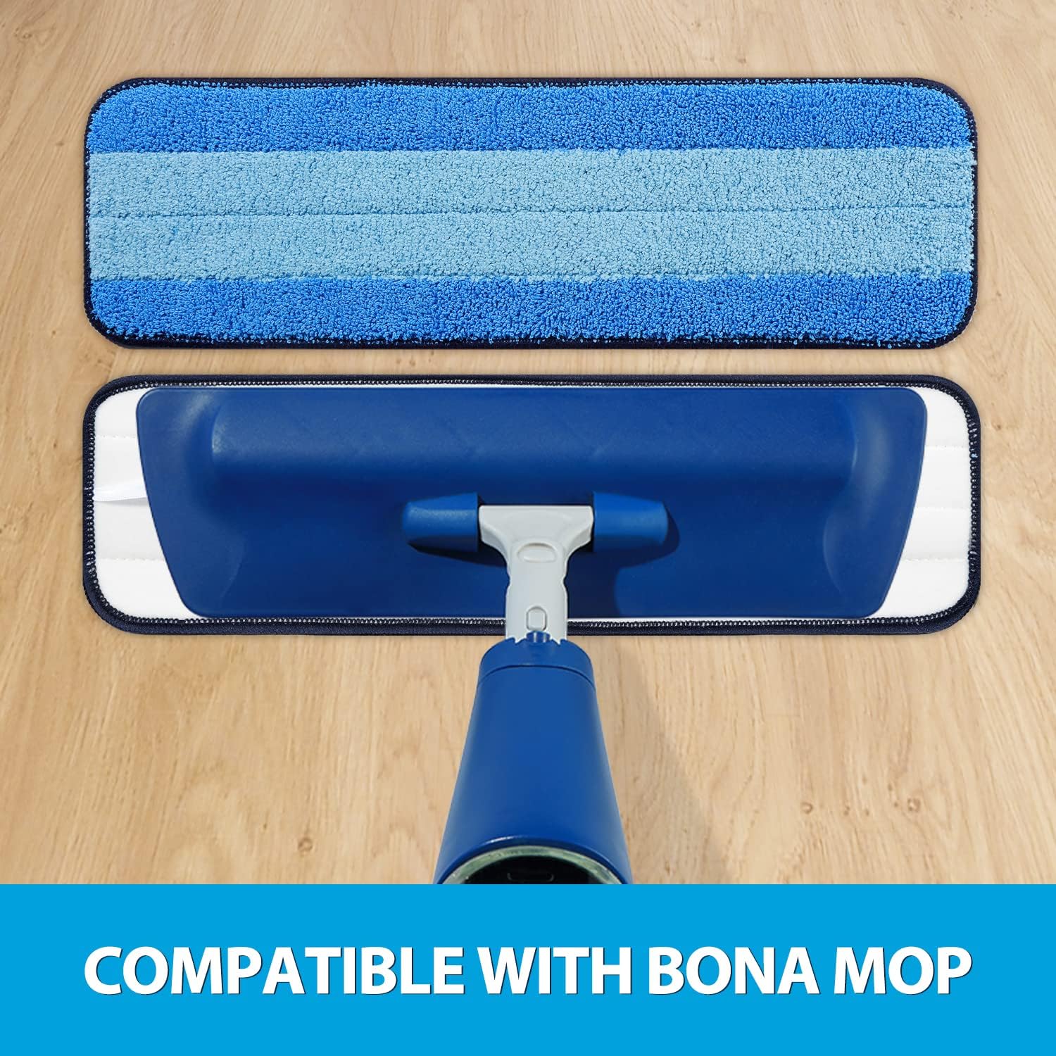MR SCRUB 6 Pack Microfiber Mop Pads for Bona Mop