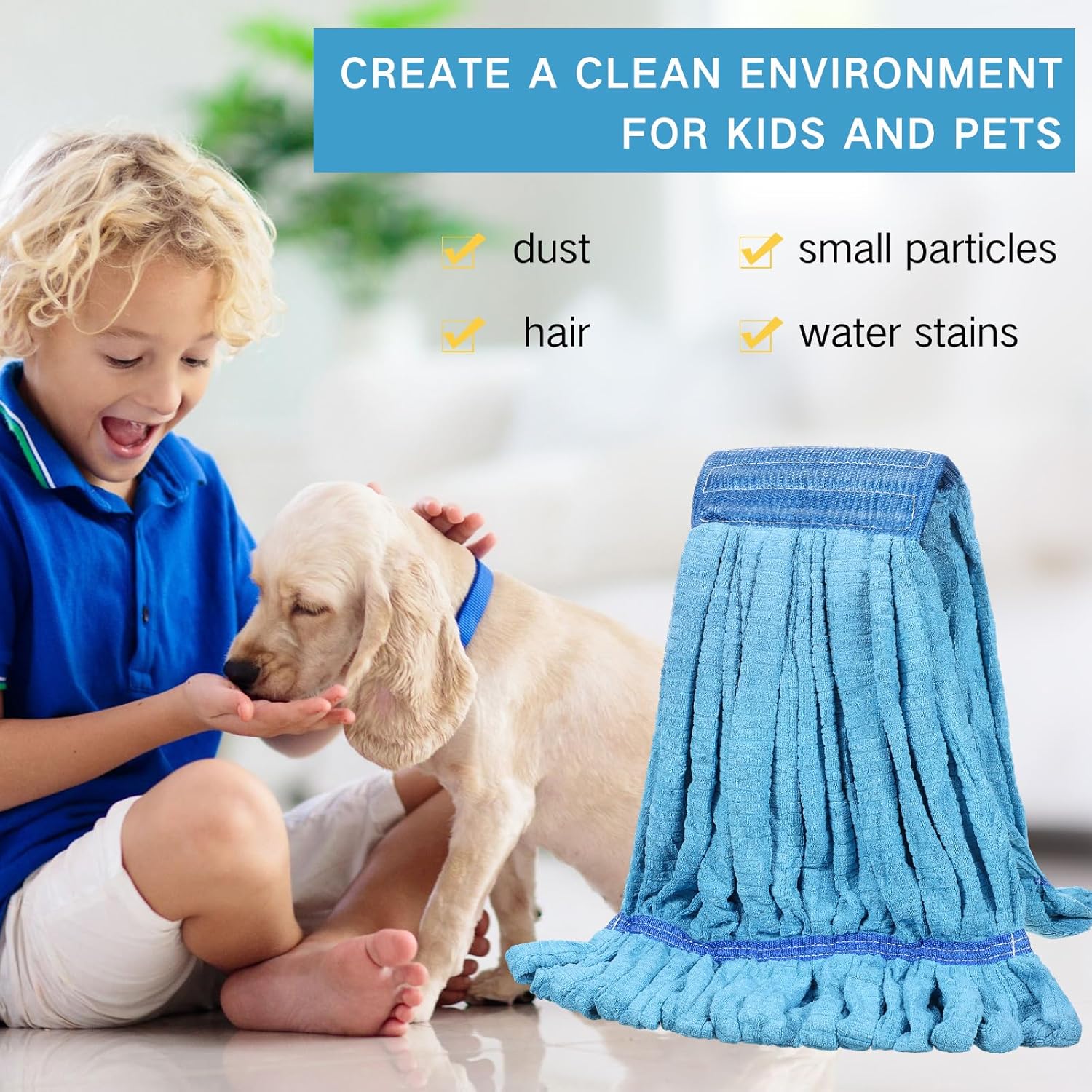 Lallisa 10 Pcs Microfiber Mop Head Refill