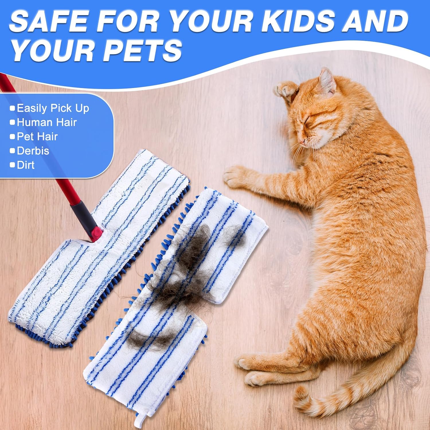 Sealuncle Microfiber Mop Refill Heads 3 Pack