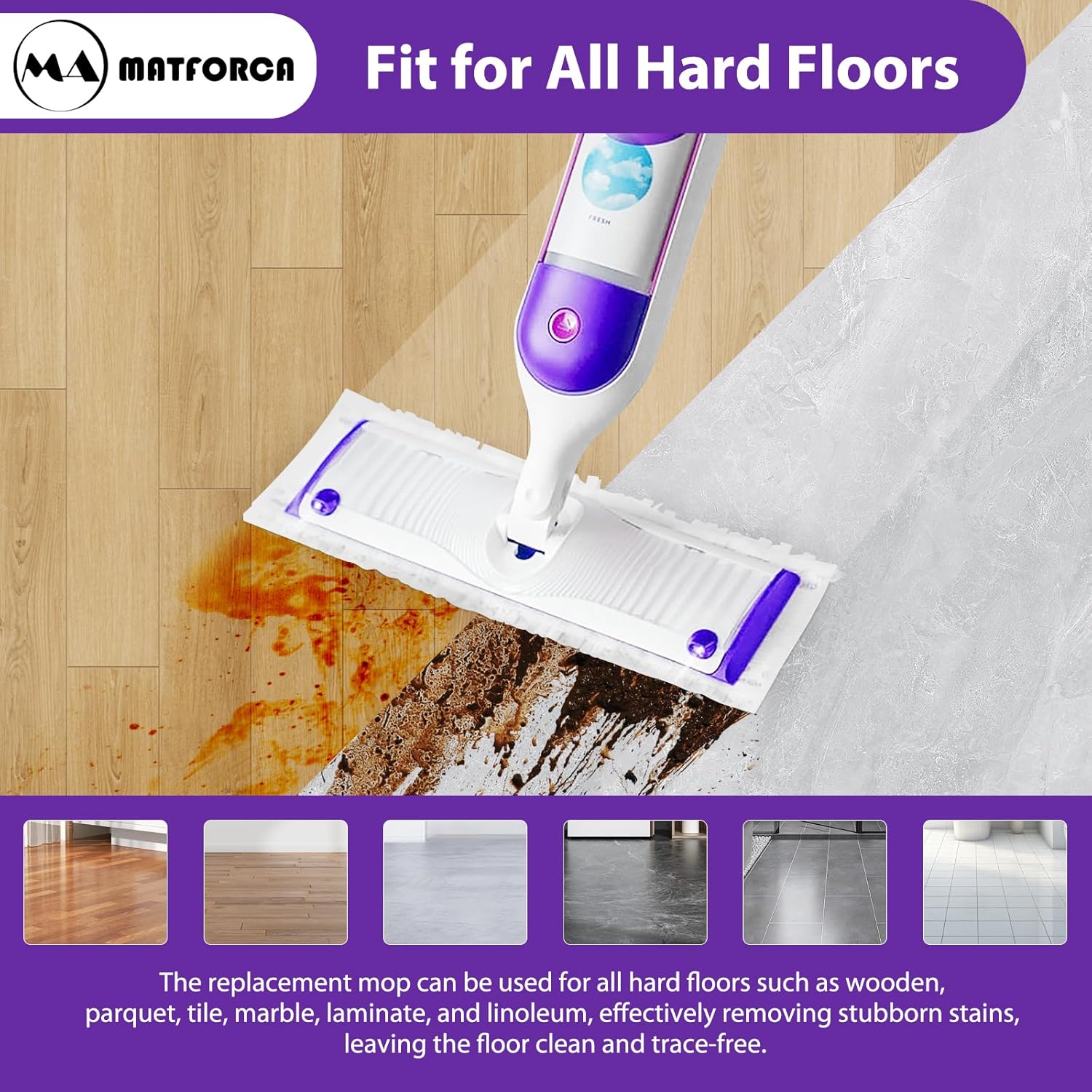 30 Pack Swiffer Power Mop Refills - Eco-Friendly Cleaning Pads
