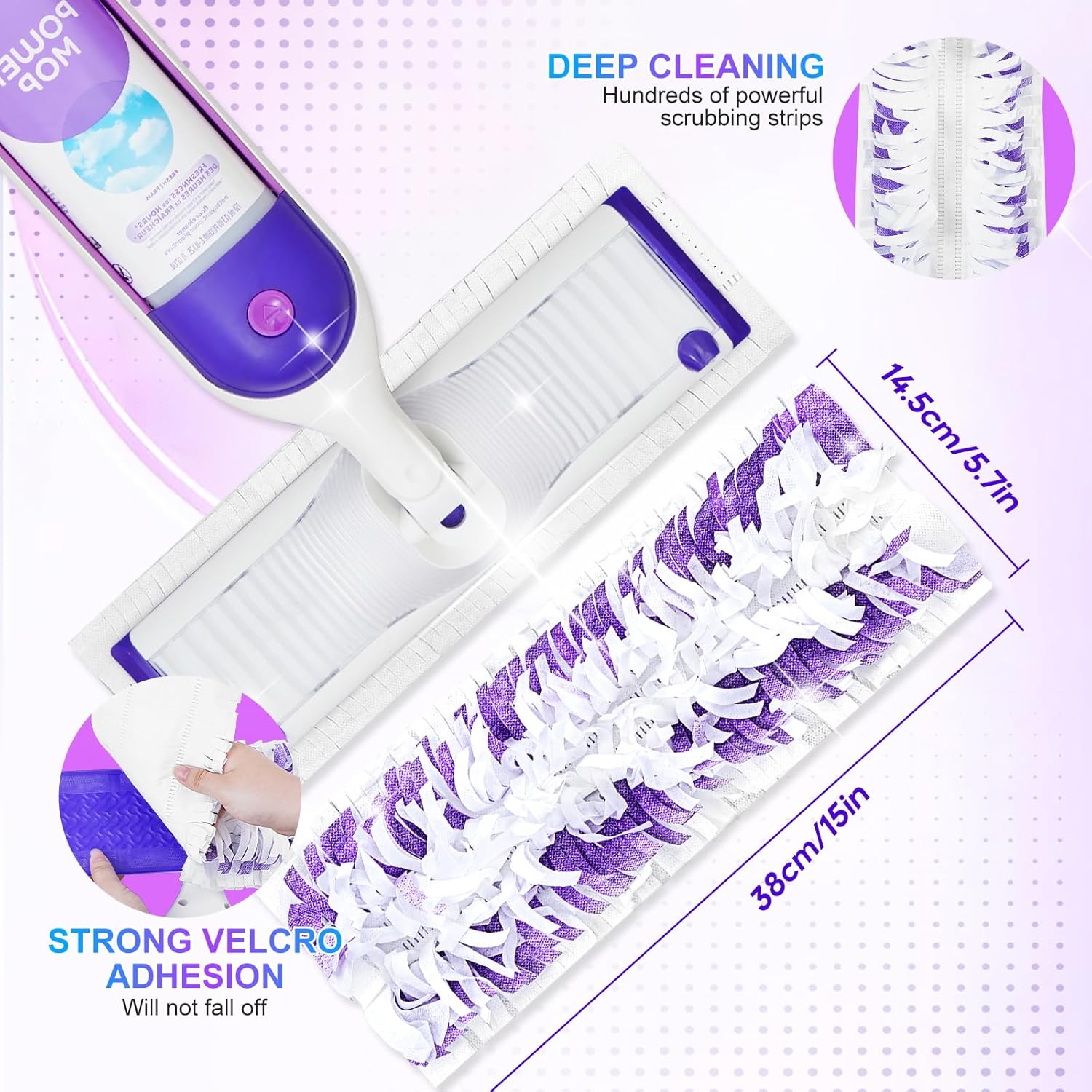 YagoDago 5 Pack Power Mop Pads Refills