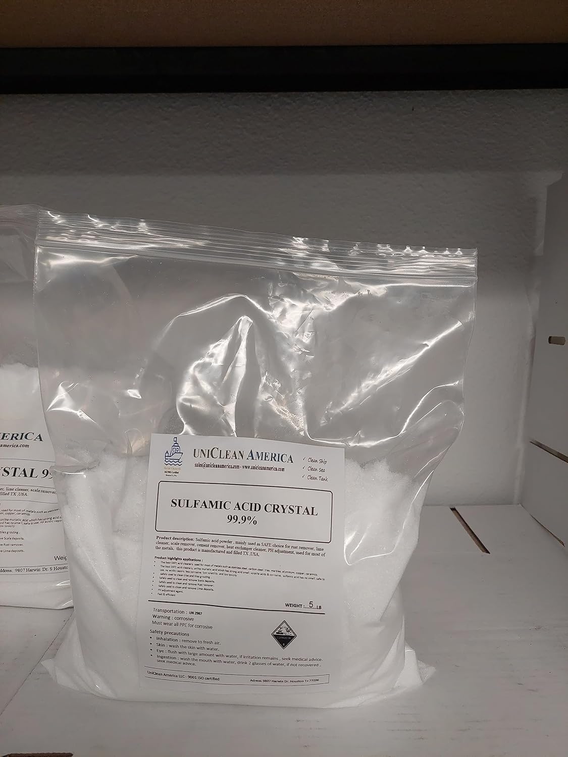 UniClean America Sulfamic Acid Scale Rust Remover 10lb