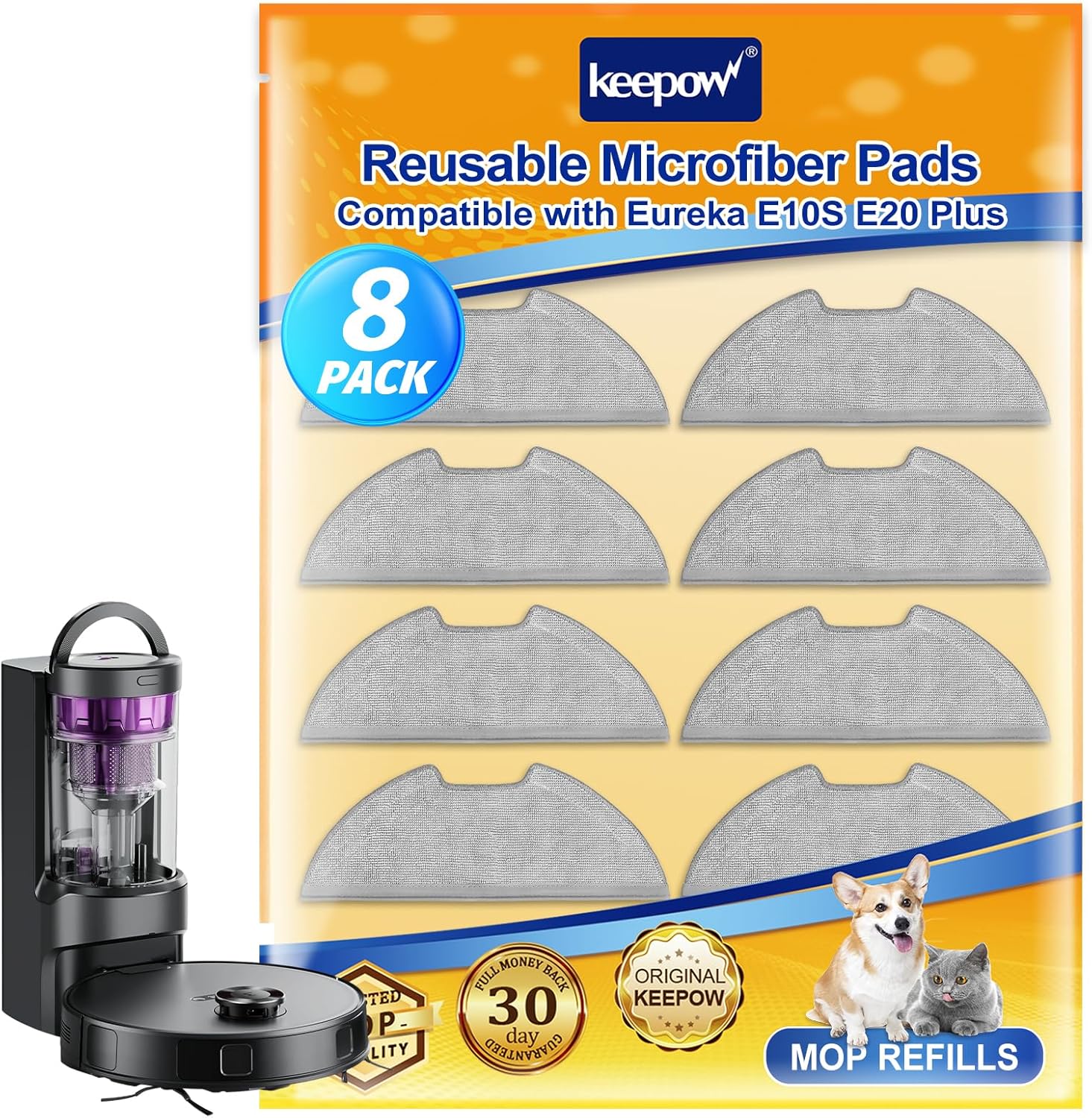KEEPOW 8PCS Vacuum Replacement Parts for Eureka E10s E20 Plus
