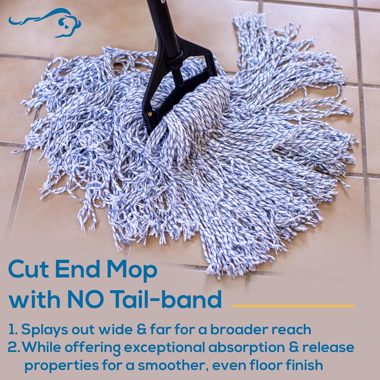 KLEEN HANDLER Cut End Finish Mop Pack of 6