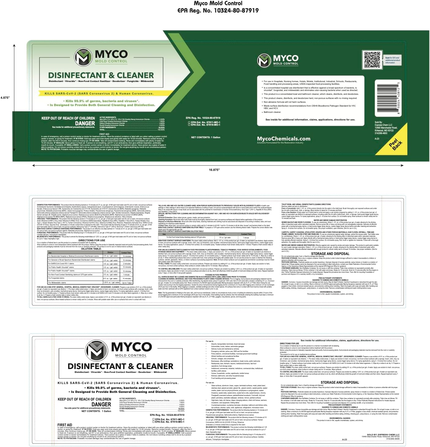 Express Chem Myco Mold Control Concentrate 4 Gallon