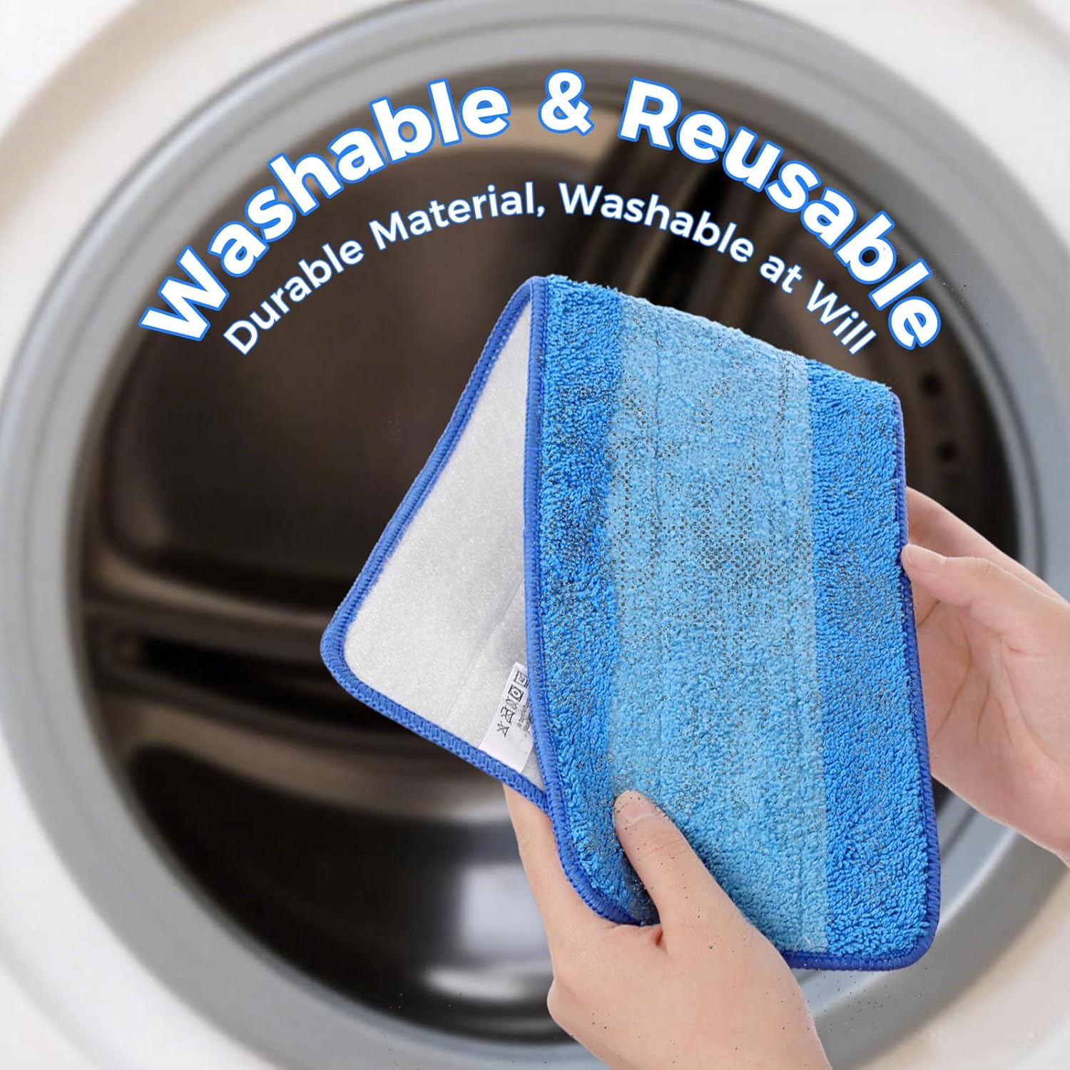 12-Pack Microfiber Mop Pads for Bona Mop Washable Reusable