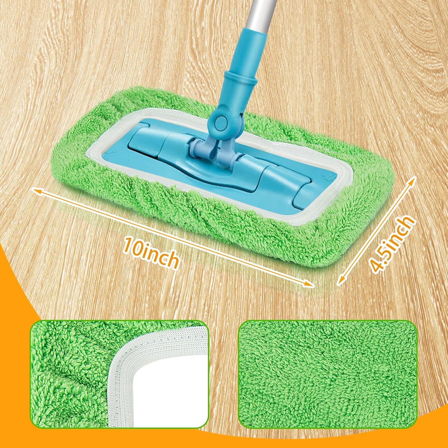 Unoutur Reusable Microfiber Mop Pads 16PCS