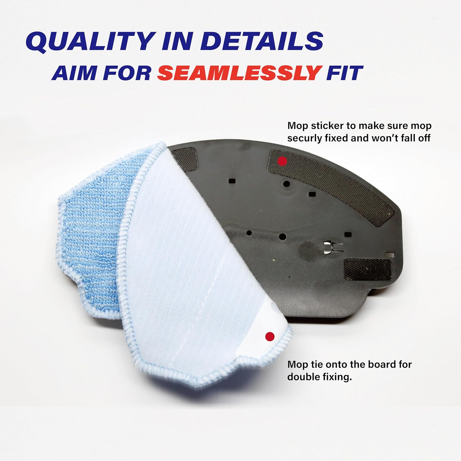 Robot Vacuum Mop Pad Replacement Kit for Multiple Models