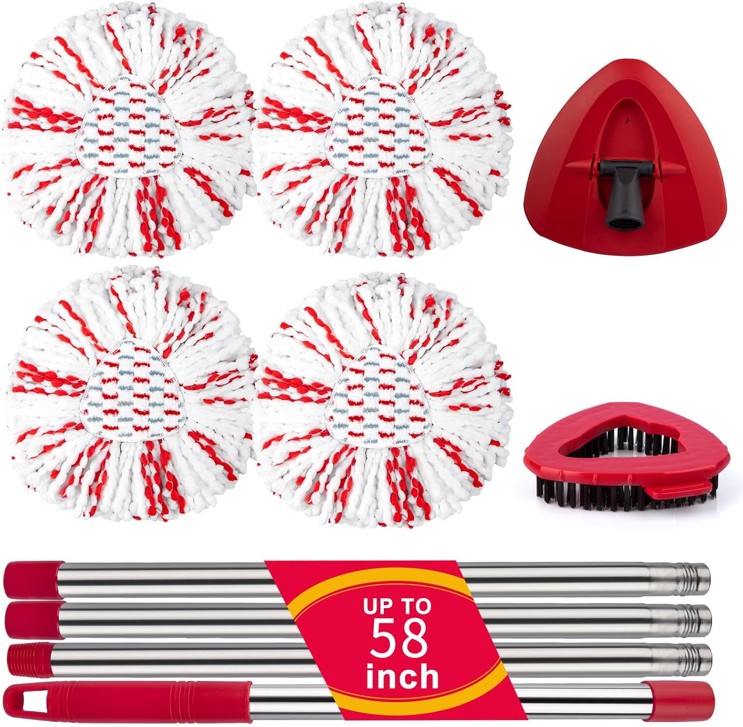Ucoolbe Spin Mop Replacement Set for O Cedar 1 Tank EasyWring