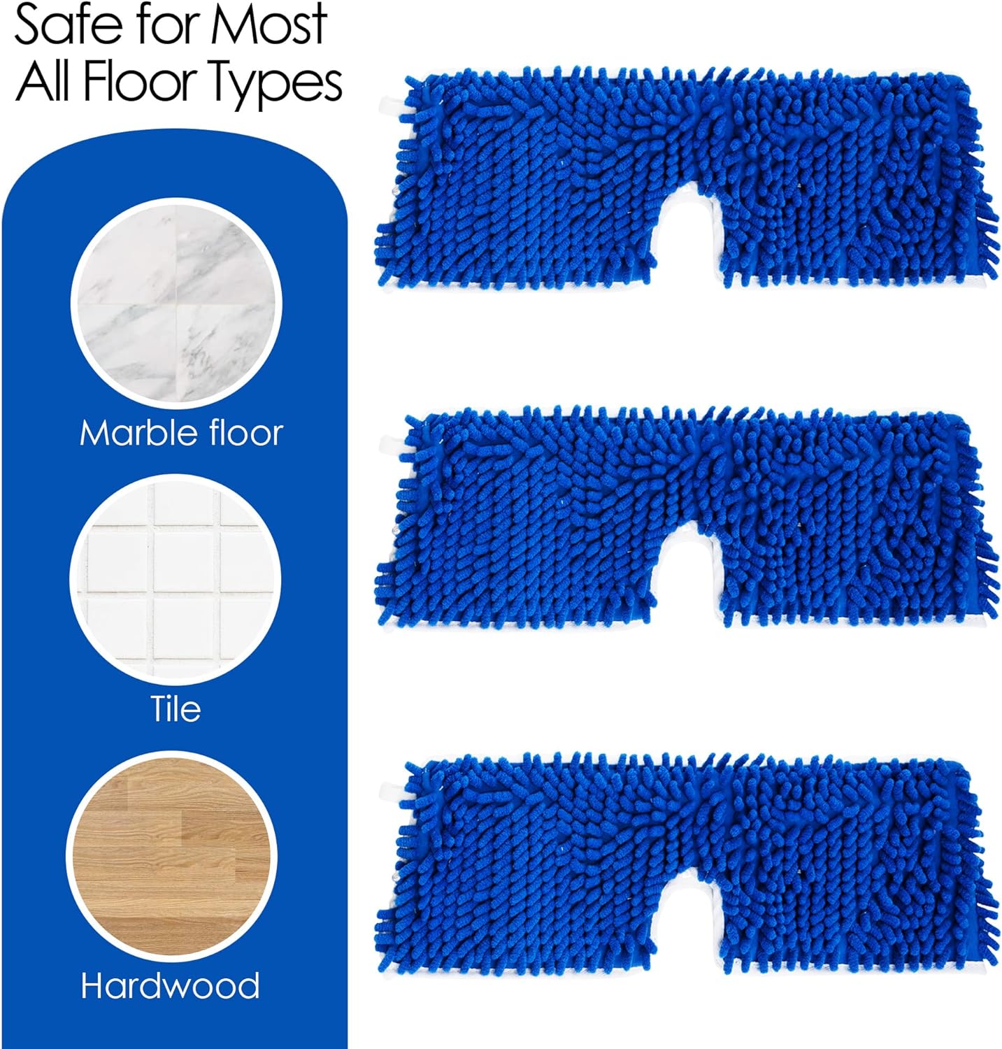 Houseables Dust Mop Replacement Head 3 PK 18 Inch