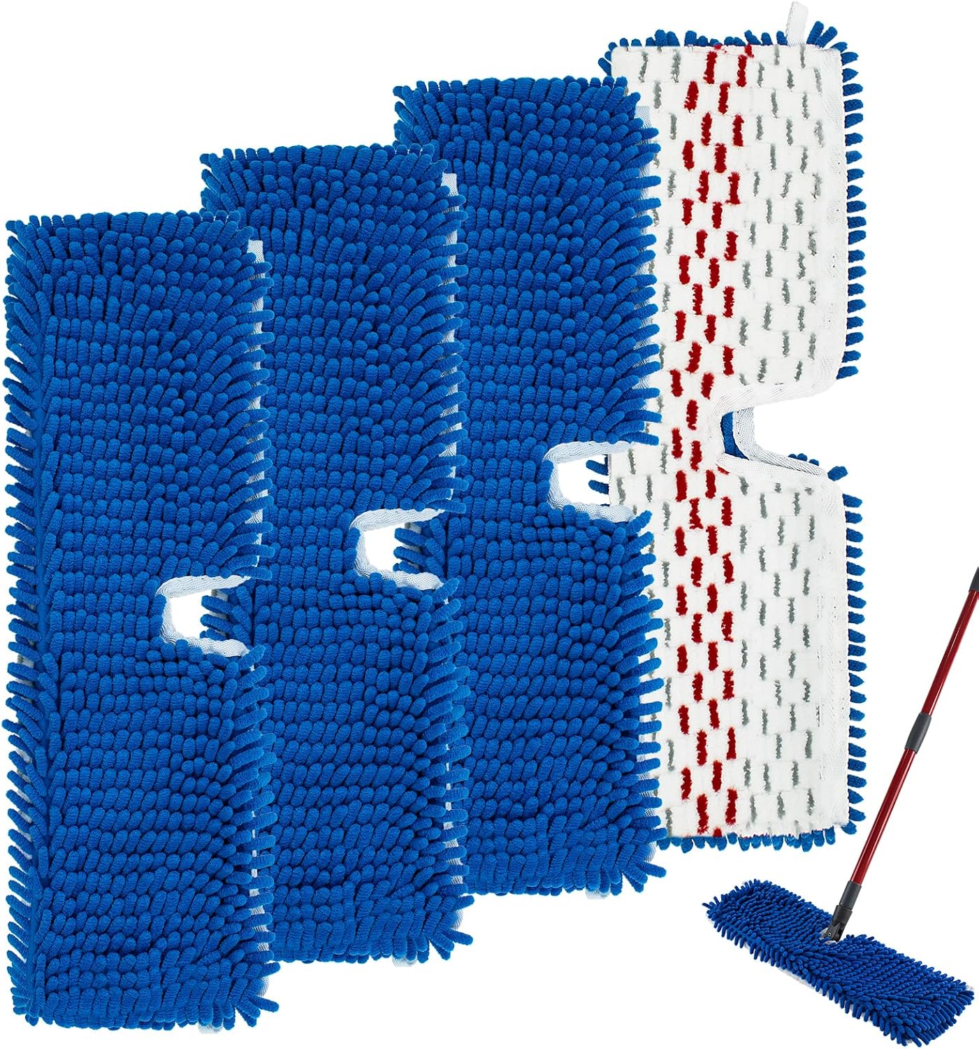 4 Pack Mop Refills for O-Cedar 3-Action Flip Mop