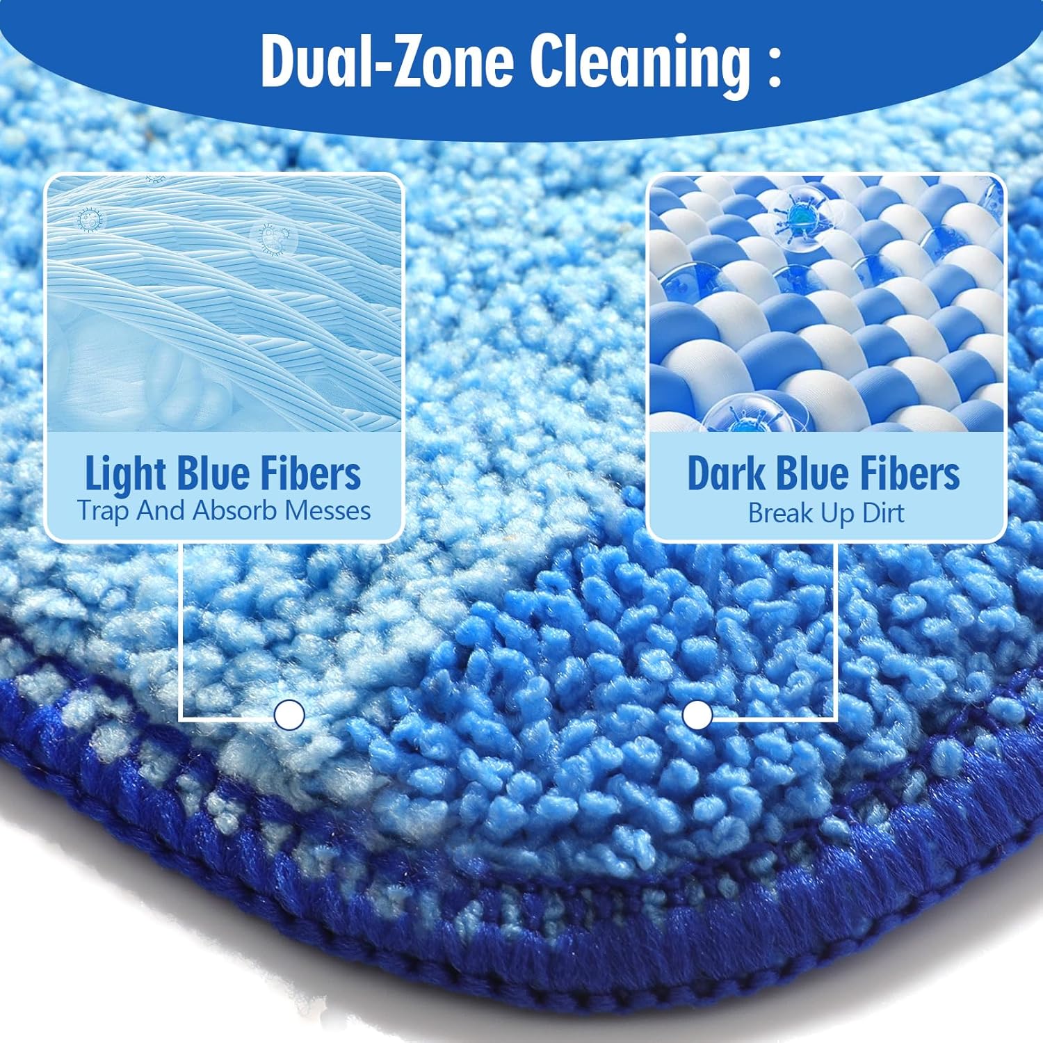 3 Pack Microfiber Mop Pads for Bona Mops Washable Reusable 1