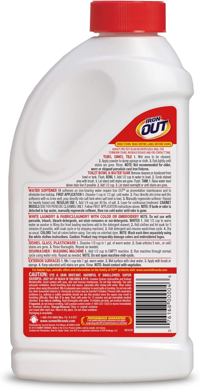 IRON OUT Rust Stain Remover Tablets Gel Spray