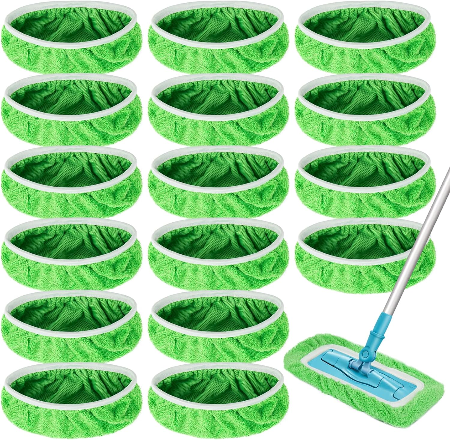 Unoutur Reusable Microfiber Mop Pads 16PCS
