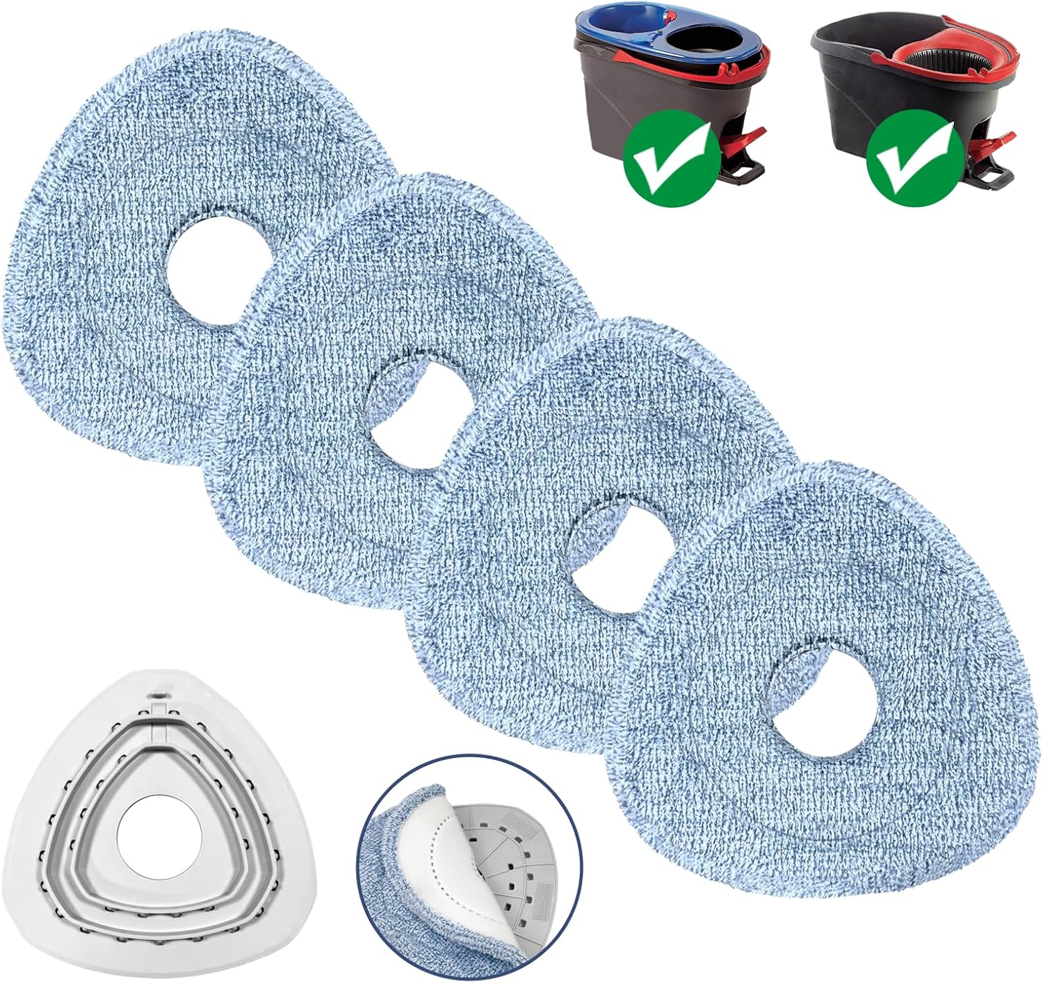 Koolstuffs Mop Pads for O-Cedar 4 Pack Upgrade