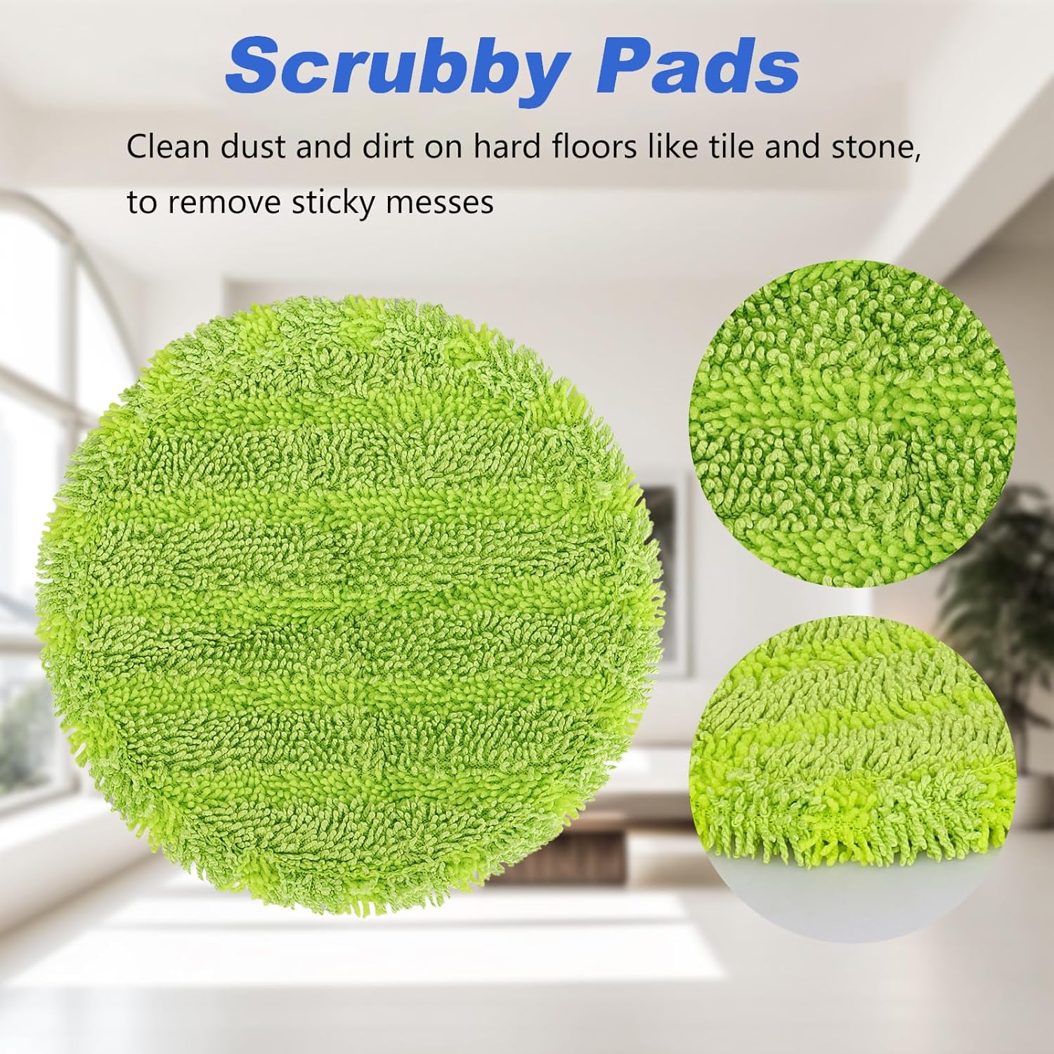 GreeSuit 63inch Spin Electric Mop Pads 10 Pack