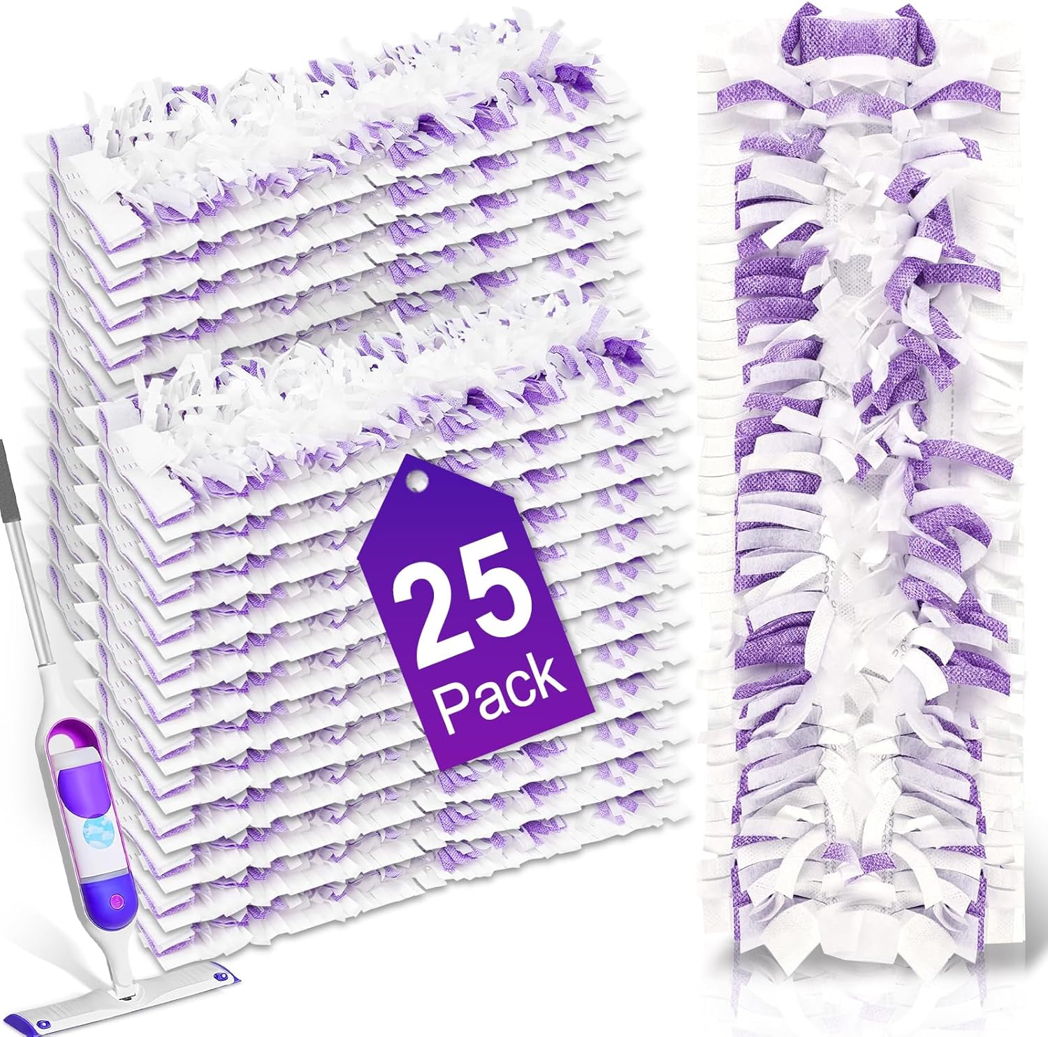 Dicorita Disposable Power Mop Pads Refills 25 Pack
