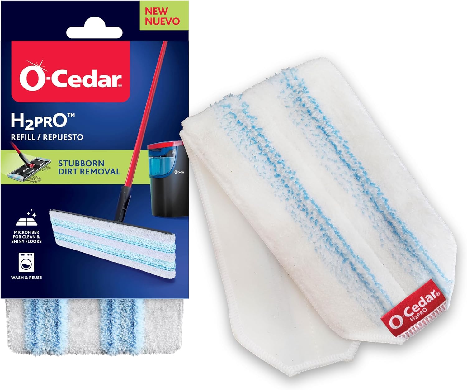O-Cedar H2prO Mop Pad Replacement - 433 in x 1595 in