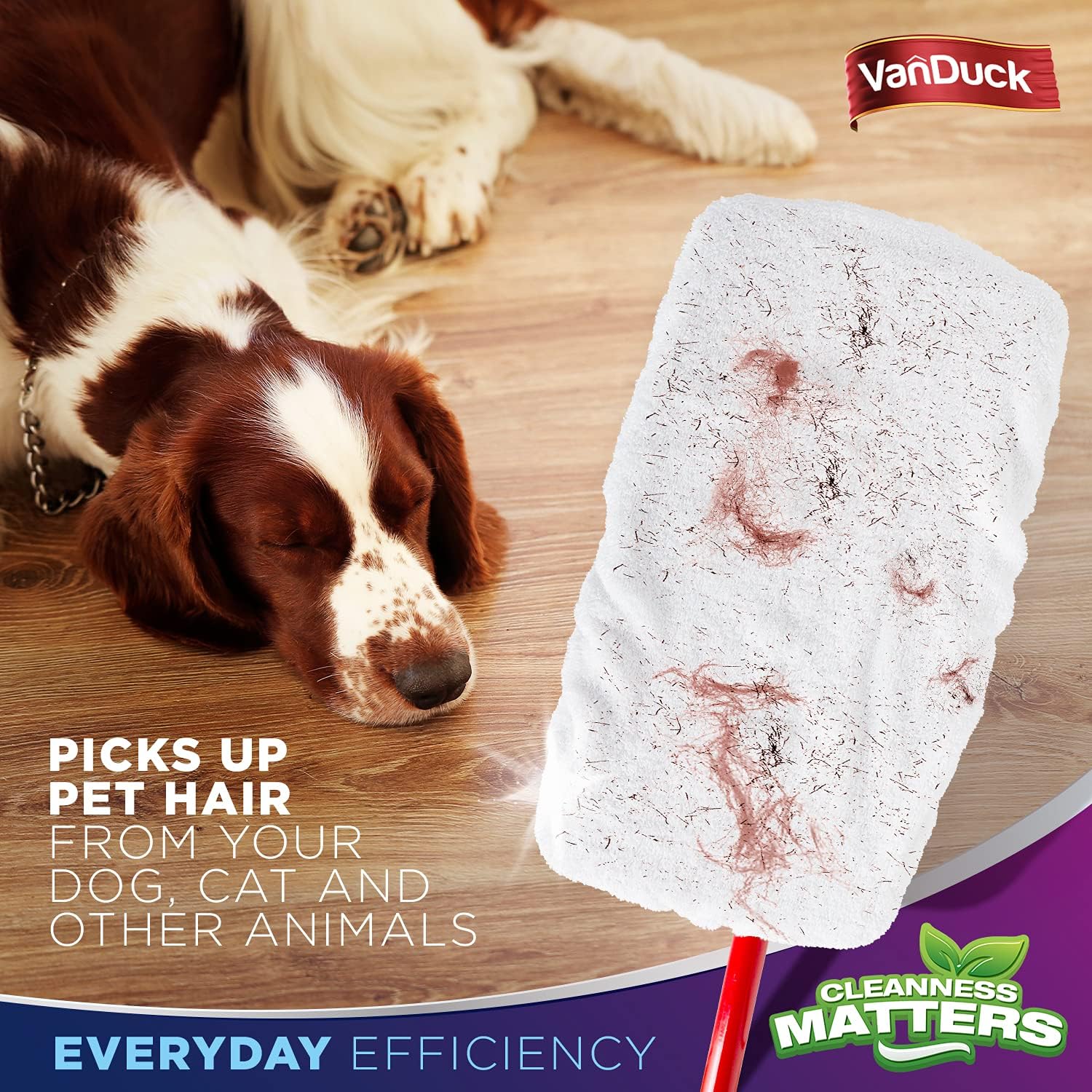 VanDuck 100 Cotton Terry Mop Pads 15x8 Inch Pack of 12