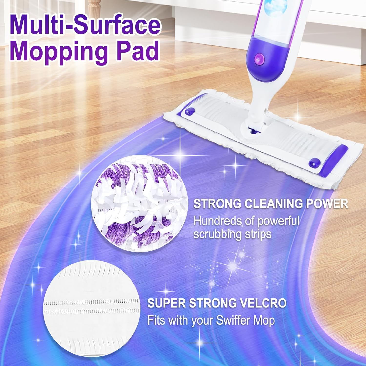 Cafonil Power Mop Pads Refills 36 PCS Multi-Surface