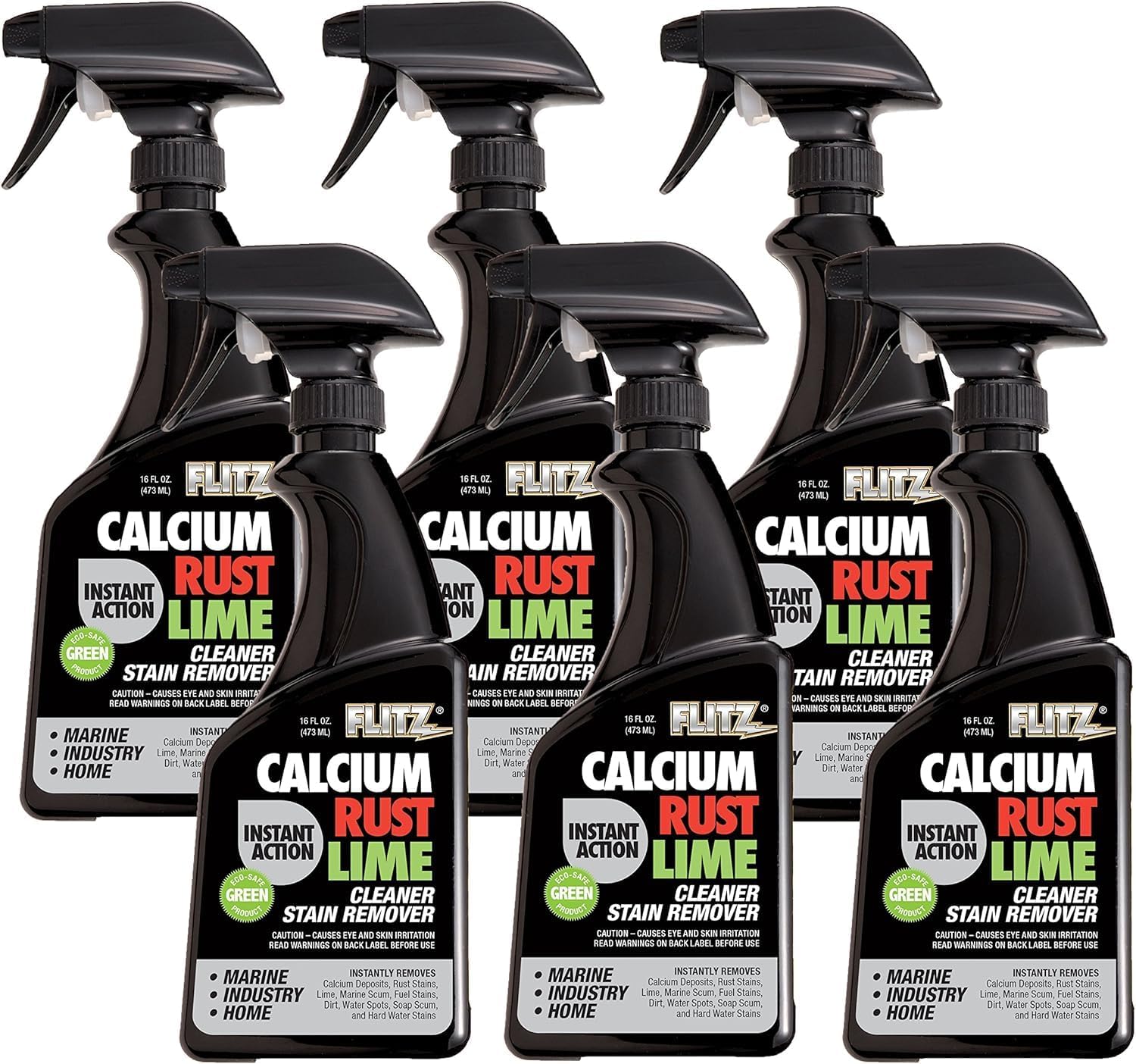 Flitz Calcium Rust Lime Remover - 16oz 6 Pack