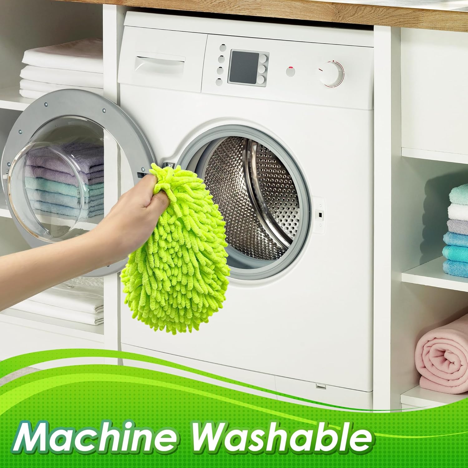 JEHONN Reusable Microfiber Mop Pads 4 Pack for Swiffer Sweeper