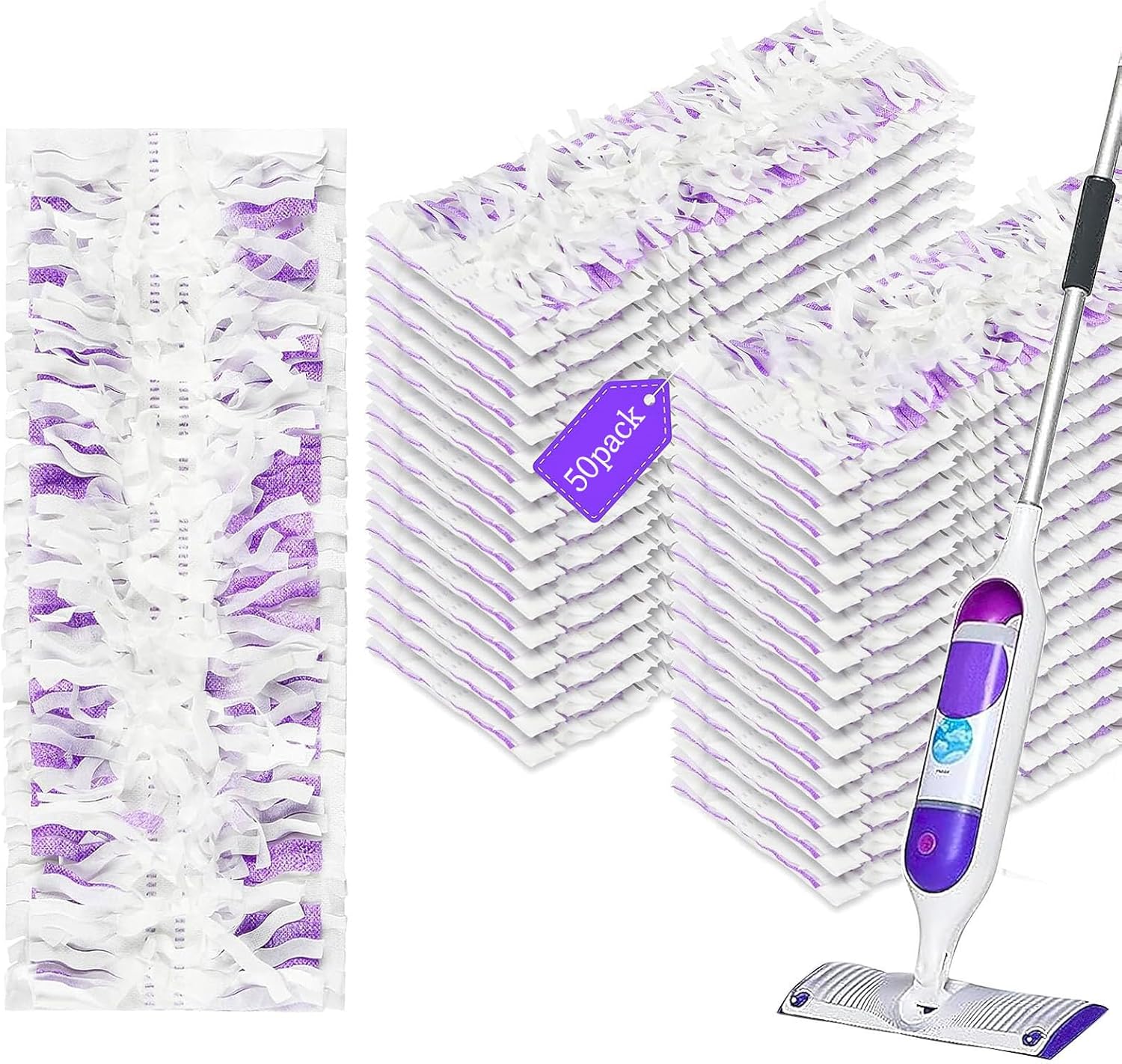 Ndoge Power Mop Refills 50 Count Multi-Surface Disposable Pads