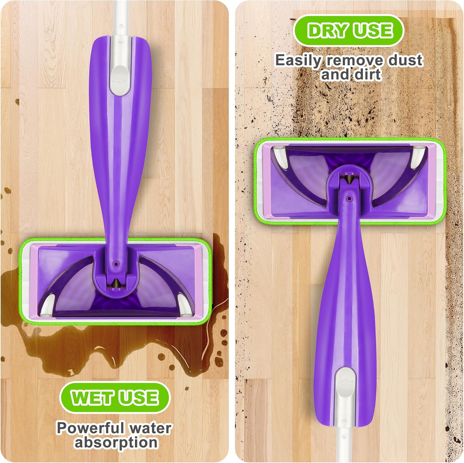 ILAVCOOL 9 Pack Reusable Mop Pads for Swiffer WetJet