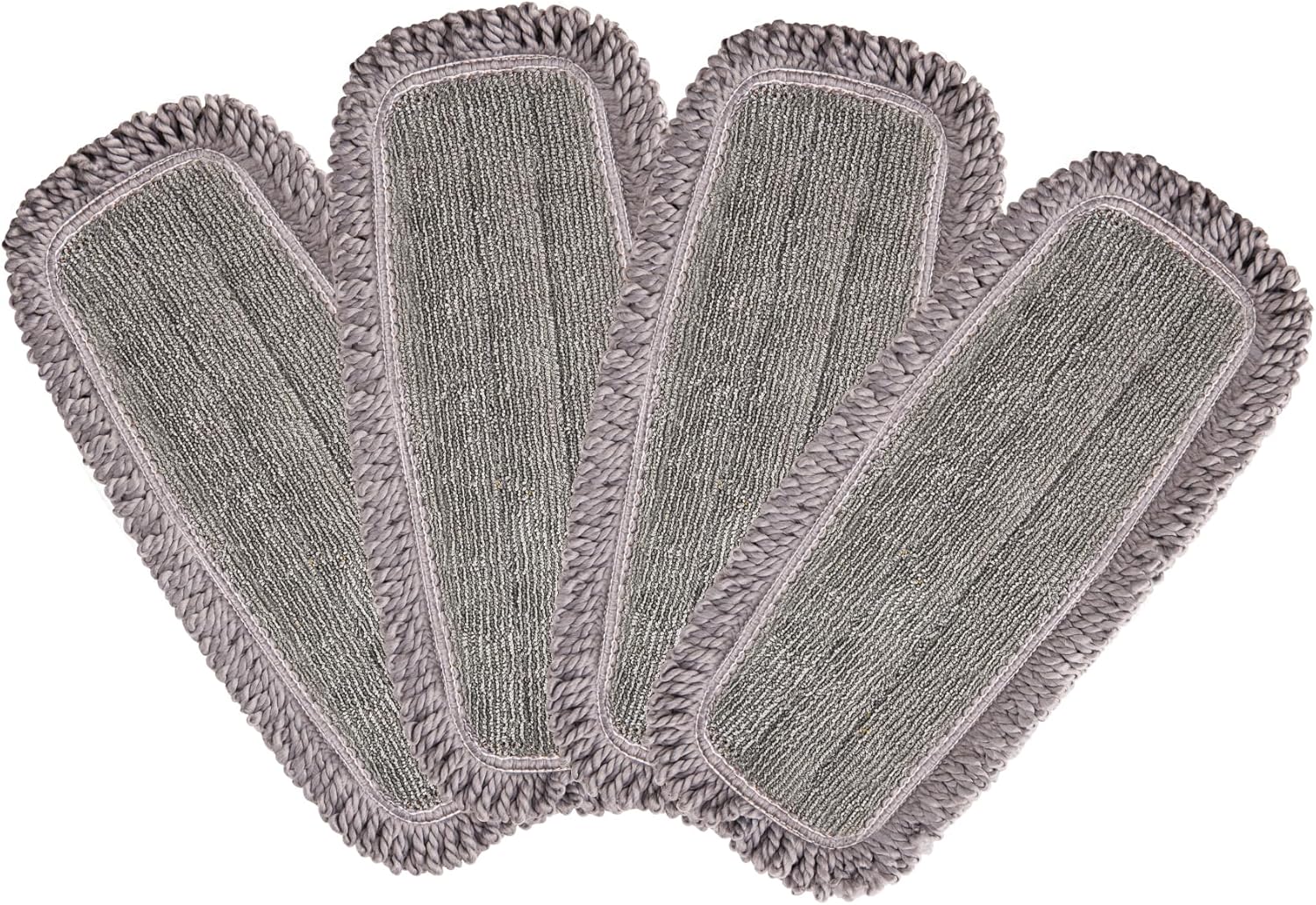 4-Pack Microfiber Mop Pads for CLEANHOME Dust Mop