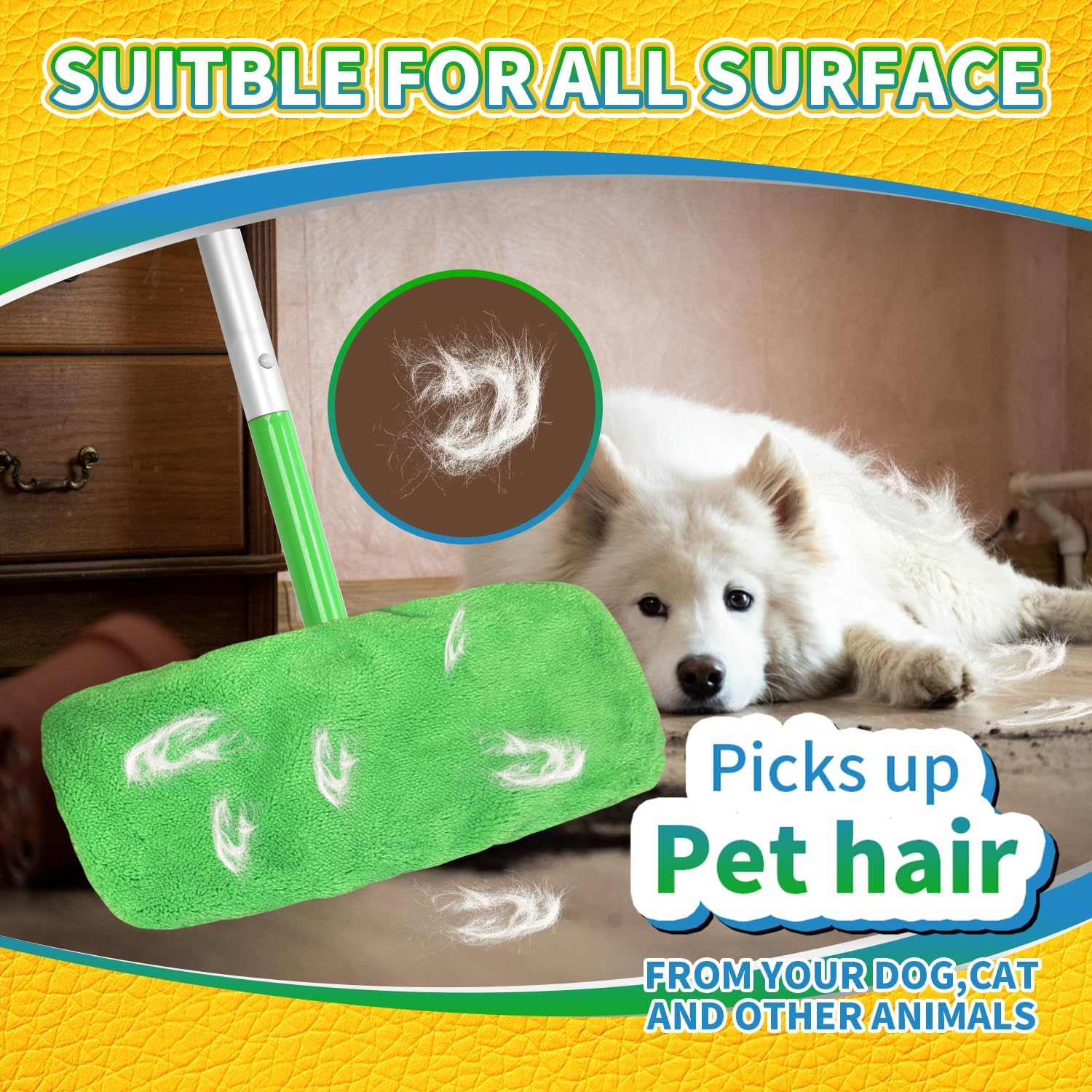 Zehrai Reusable Chenille Swiffer Mop Pads 5 Pack