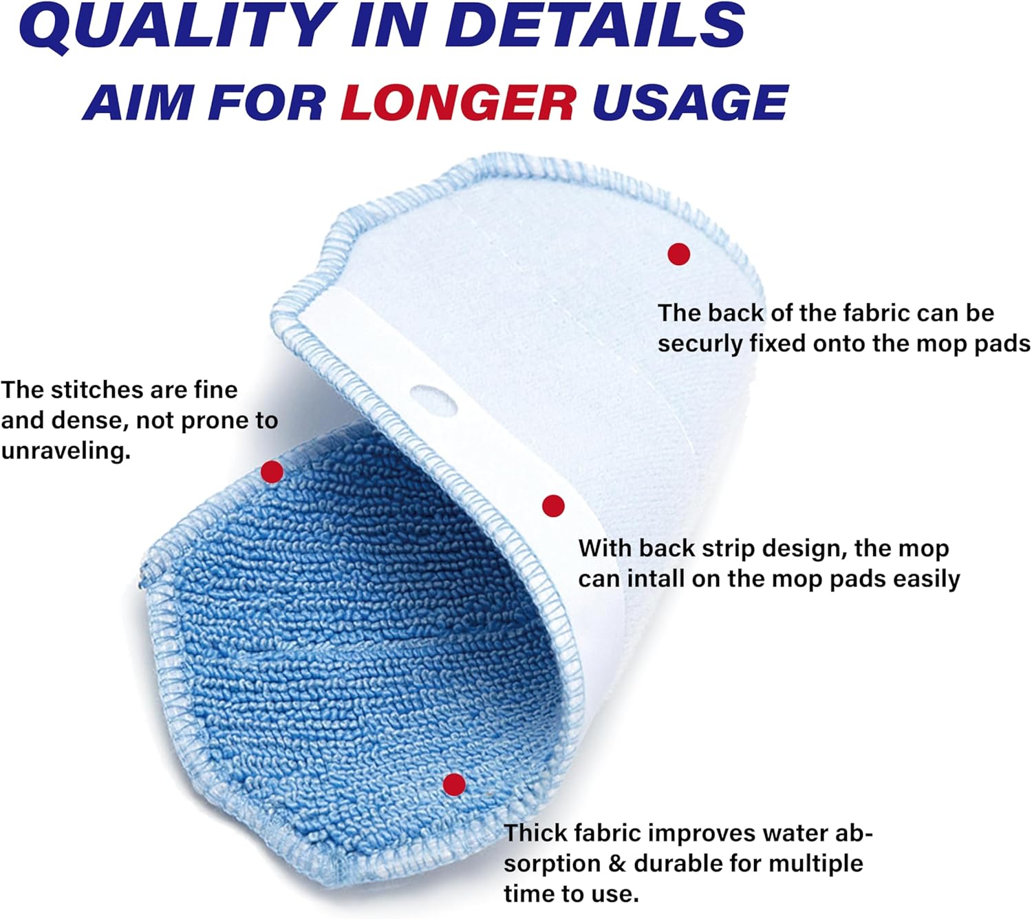 Robot Vacuum Mop Pad Replacement Kit for Multiple Models