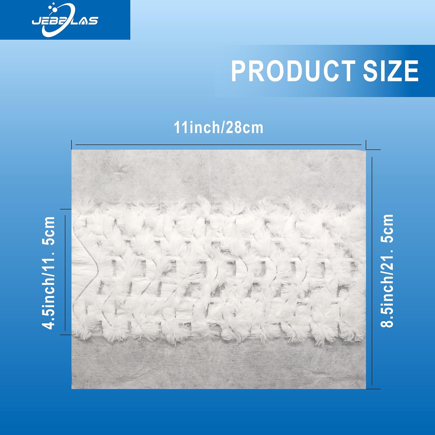 JEBBLAS Heavy Duty Mop Pads Refills - 40 Pcs Multi Surface