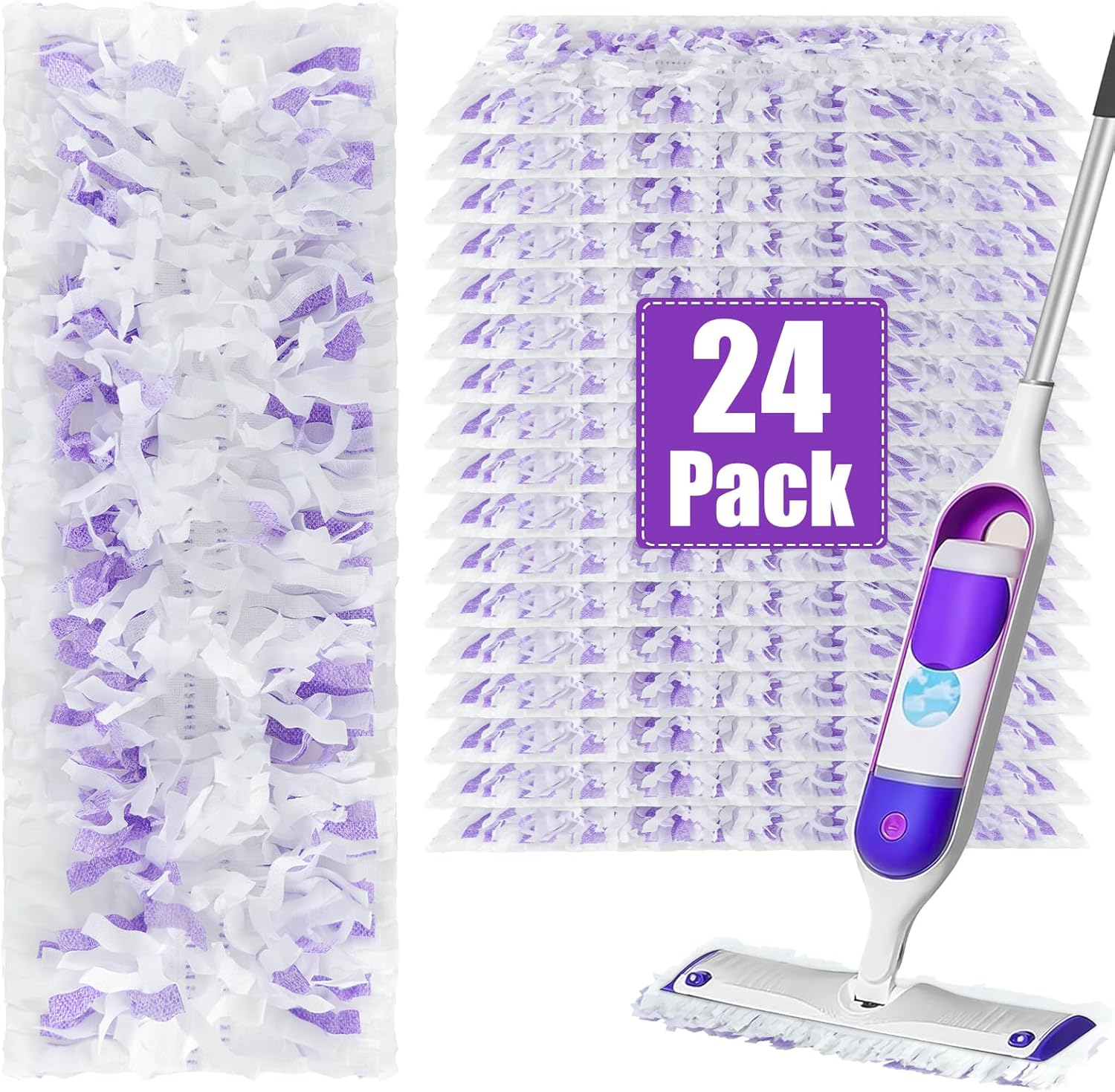 YFUARY Power Mop Refills 24 Count Multi-Surface 1