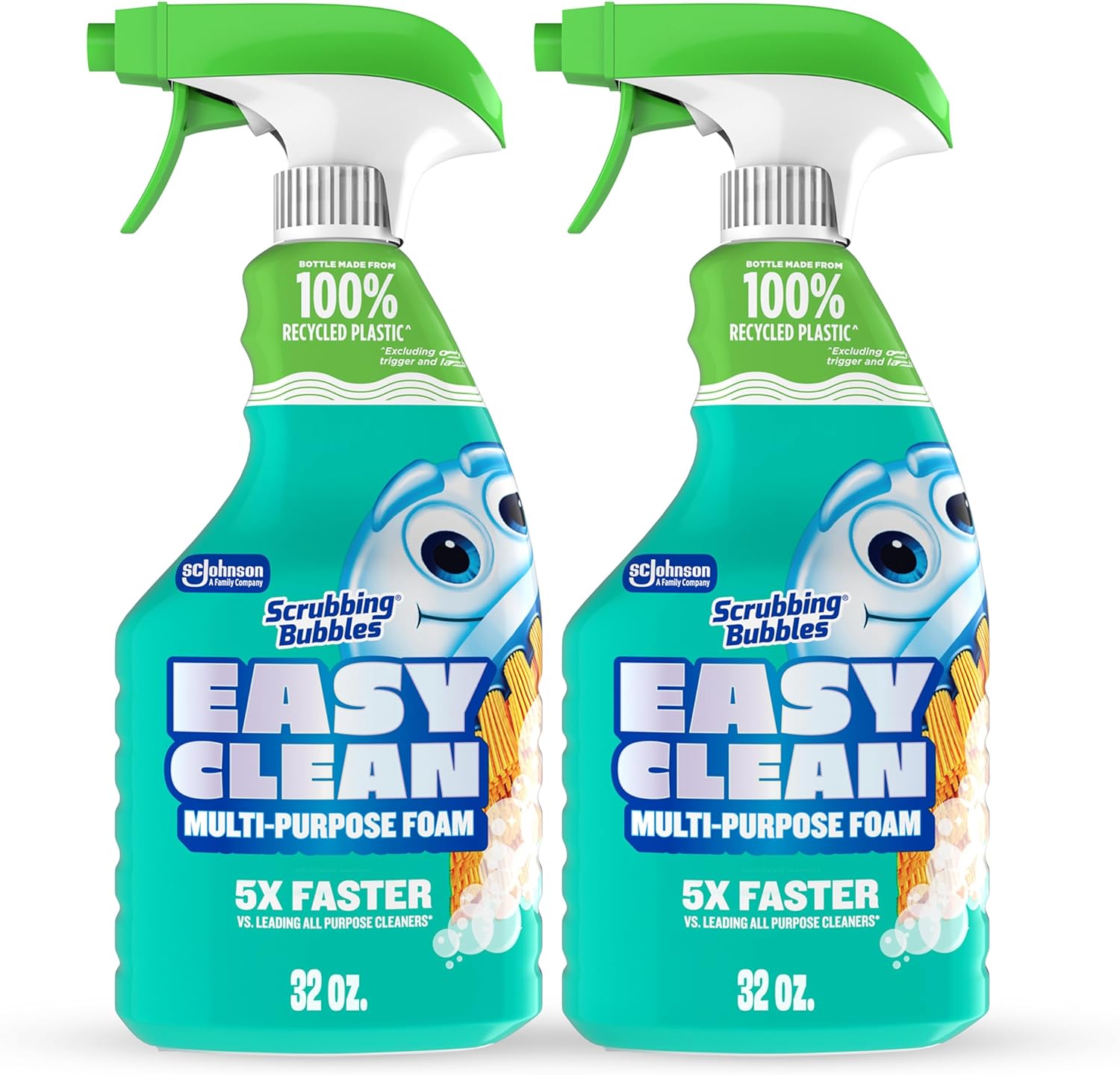 Scrubbing Bubbles Easy Clean Foaming Multipurpose Bathroom Cleaner Spray Pack of 2