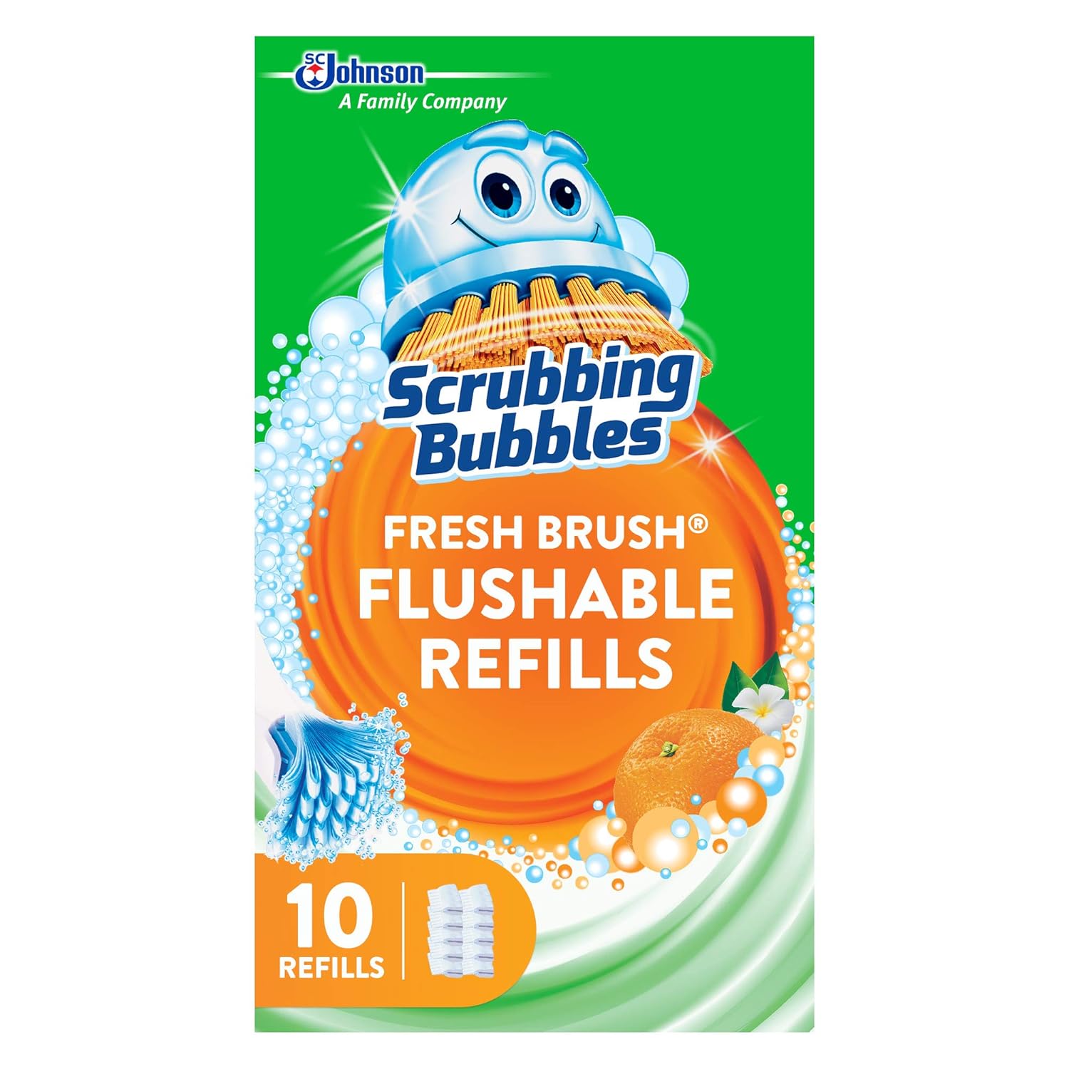 Scrubbing Bubbles Toilet Bowl Cleaner Refills Citrus Scent 10 Count Pack of 1