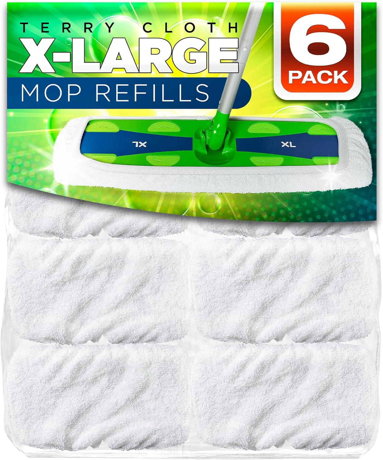 VanDuck Extra Large Cotton Mop Pads 6-Pack 1