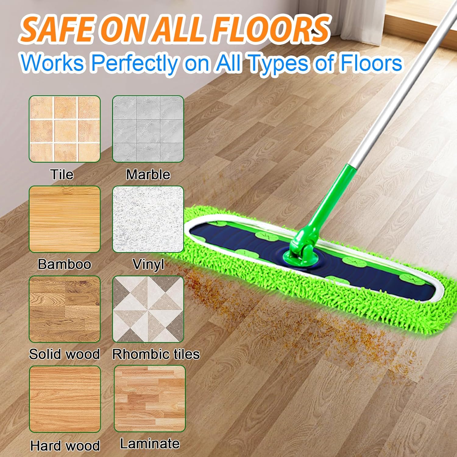Yicotira Reusable Swiffer XL Mop Pads 6 Pack