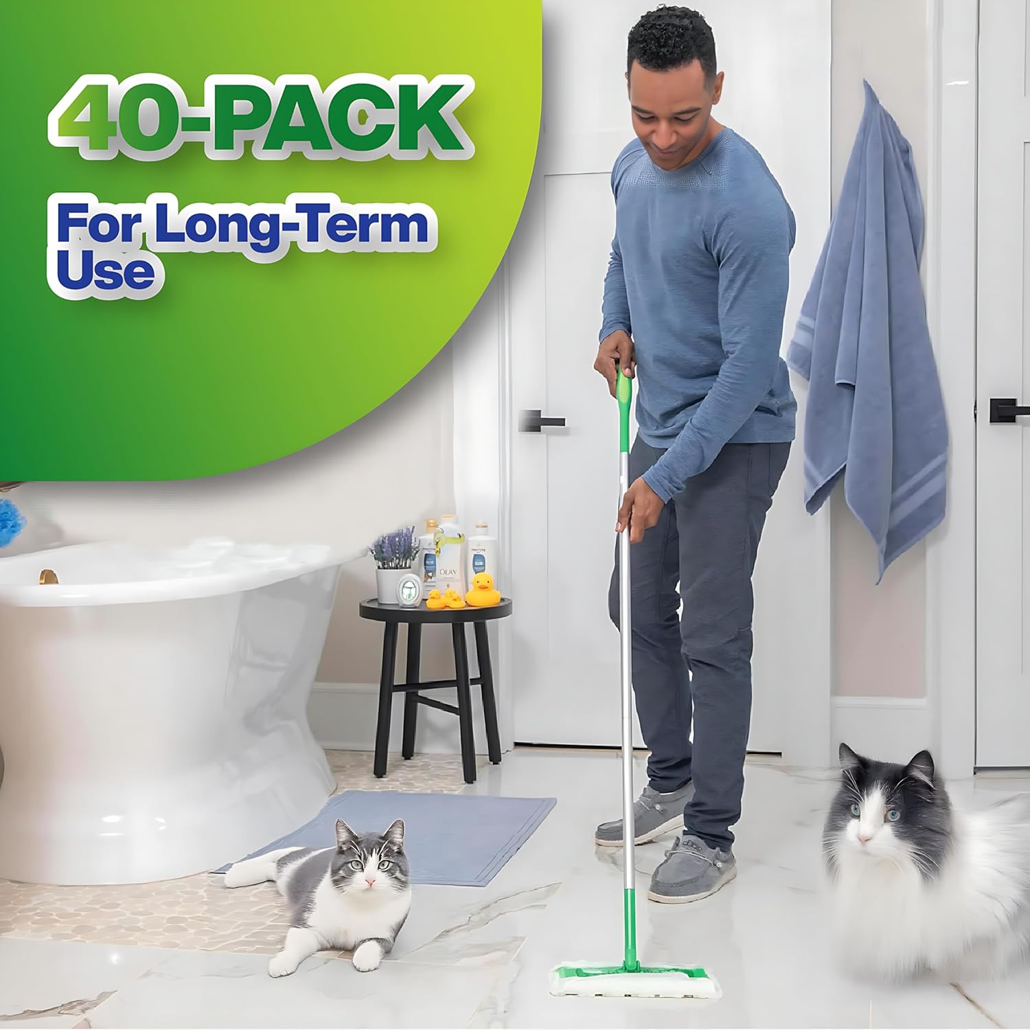 40-Count BOMBDEAL Dry Sweeping Cloths for Swiffer Sweeper