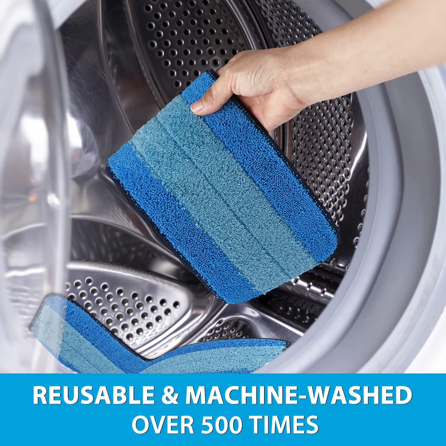 MR SCRUB 6 Pack Microfiber Mop Pads for Bona Mop