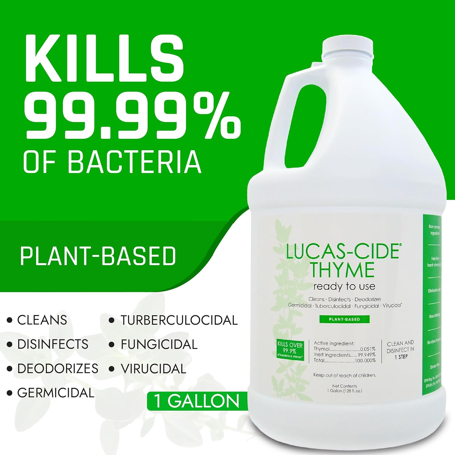 LUCAS-CIDE All Purpose Cleaner - Multipurpose Bathroom Kitchen Cleaner
