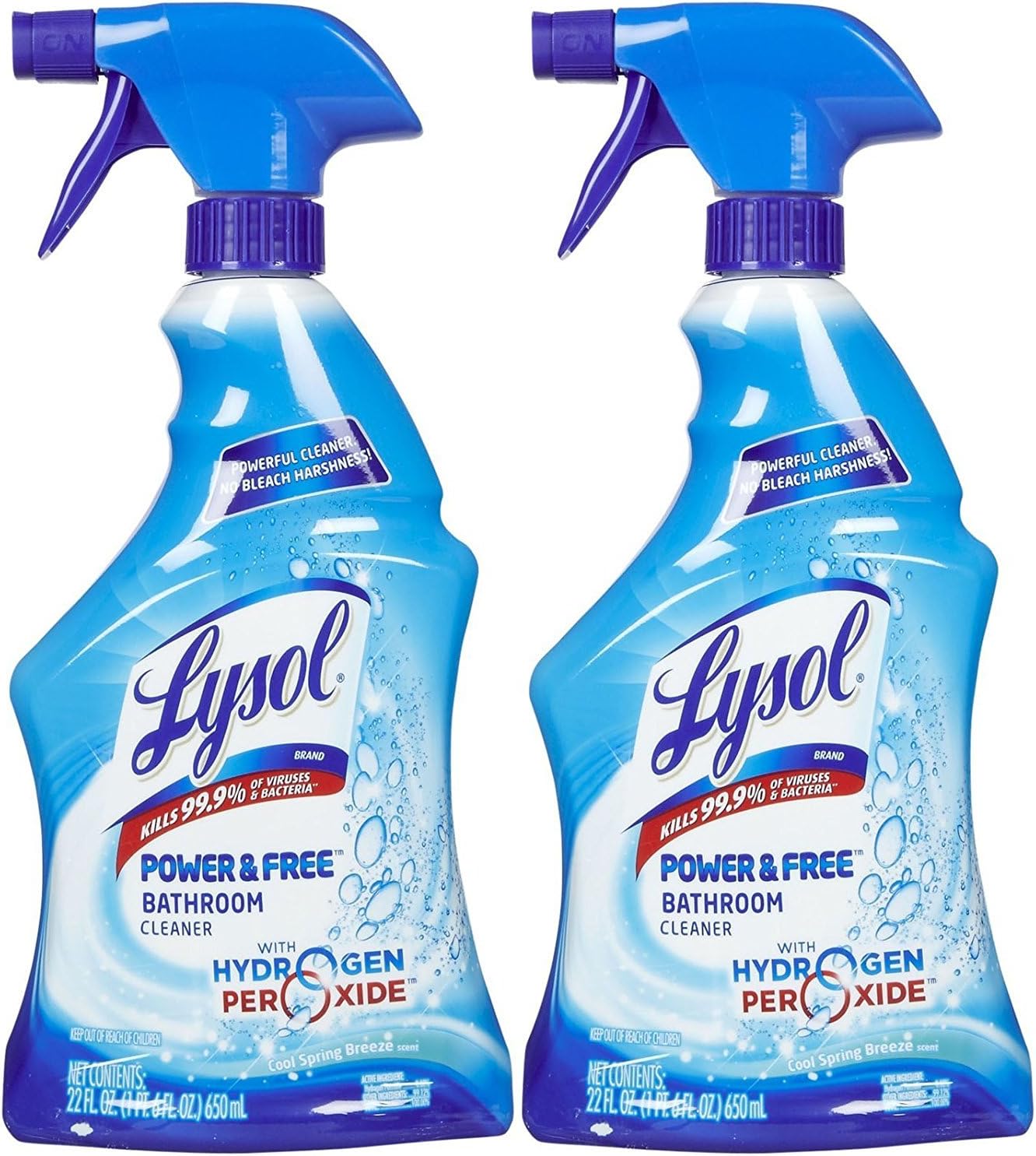 Lysol Power and Free Bathroom Cleaner - Pack of 2