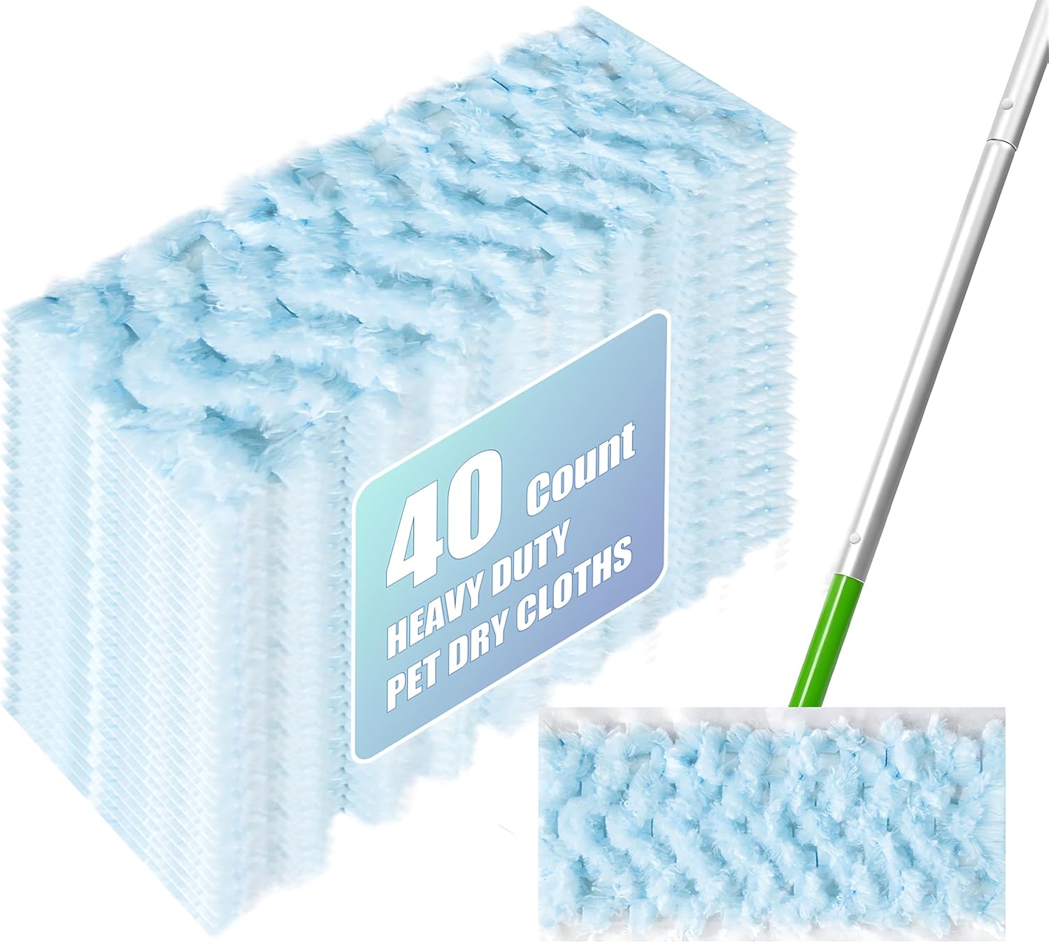 40-Count Swiffer Dry Sweeping Cloths Thicker More Absorbent