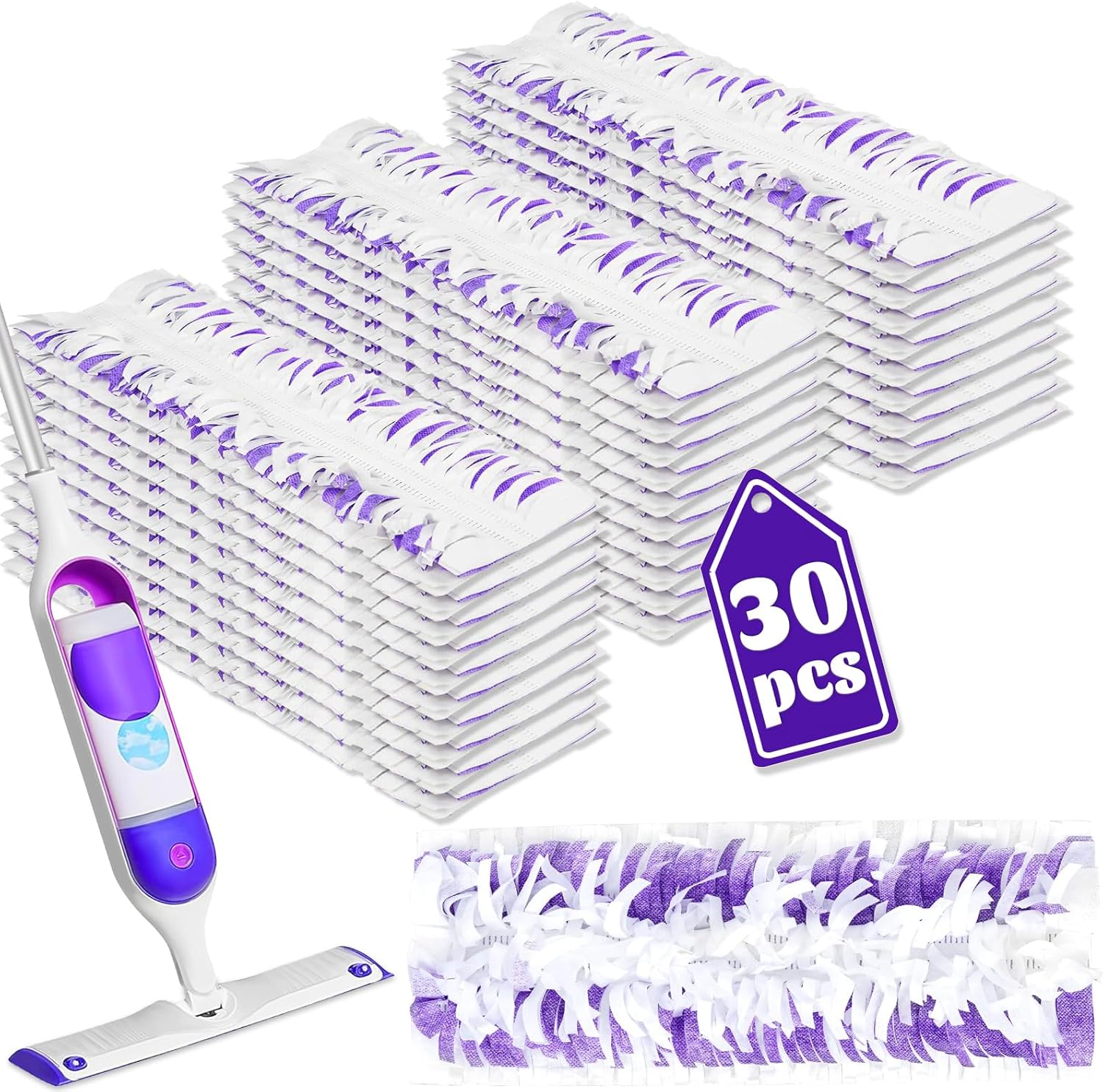 30 Pack Kusroie Swiffer Power Mop Pads Replacement