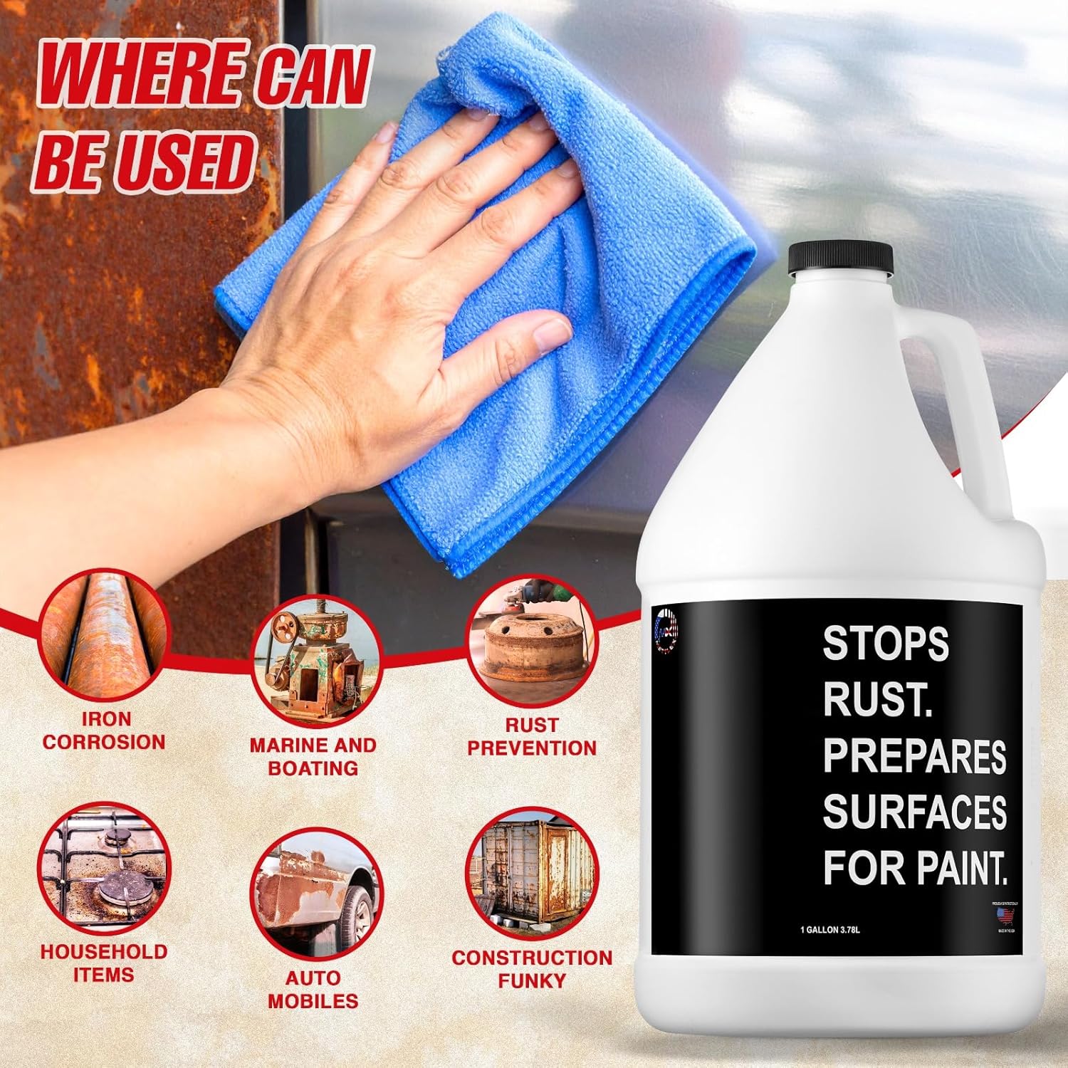 Mettlex Rust Remover 1 Gallon 2 Pack - Multi-Surface