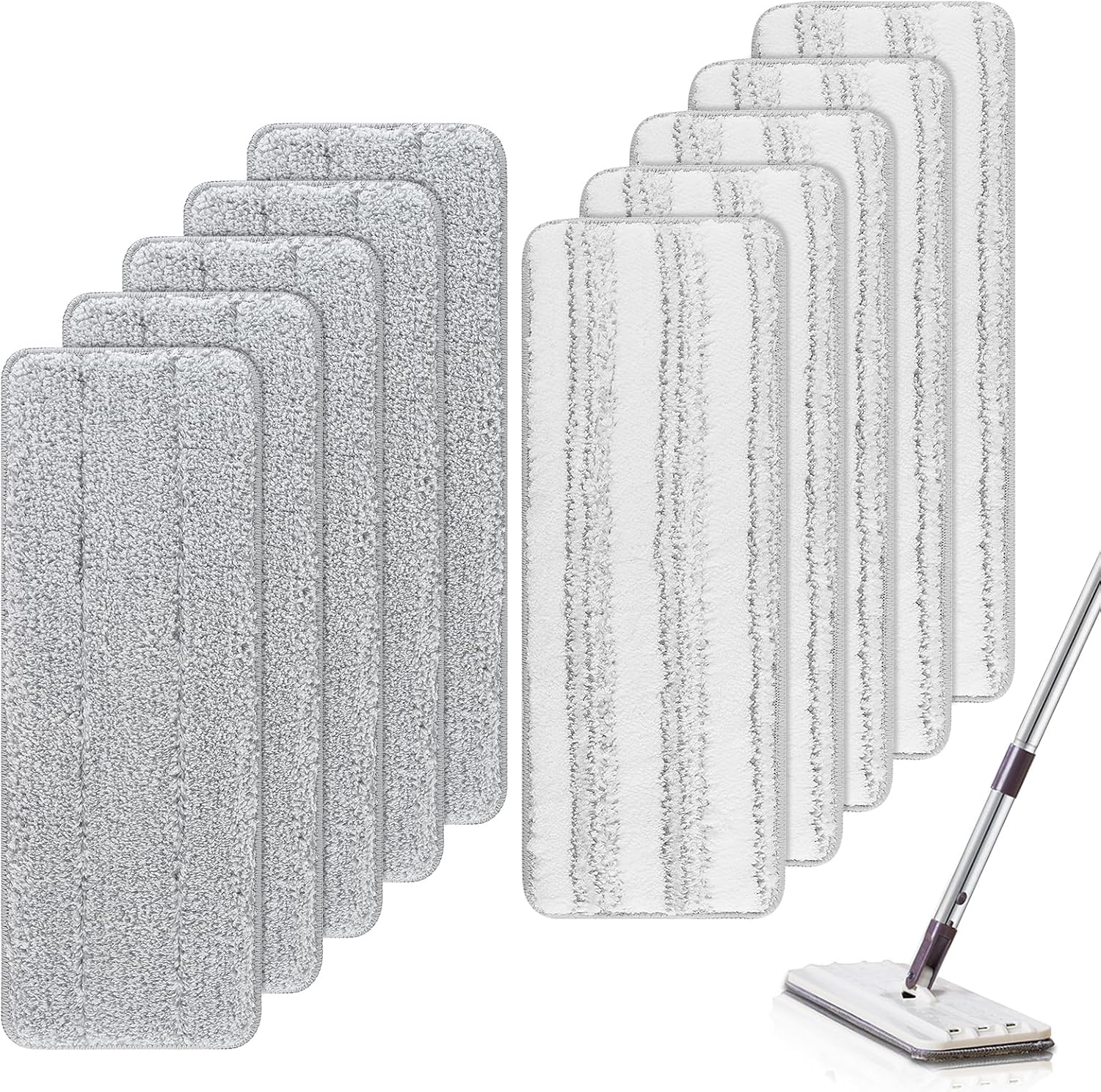 BeiLan Microfiber Mop Pads 10 Pack 13 x 49
