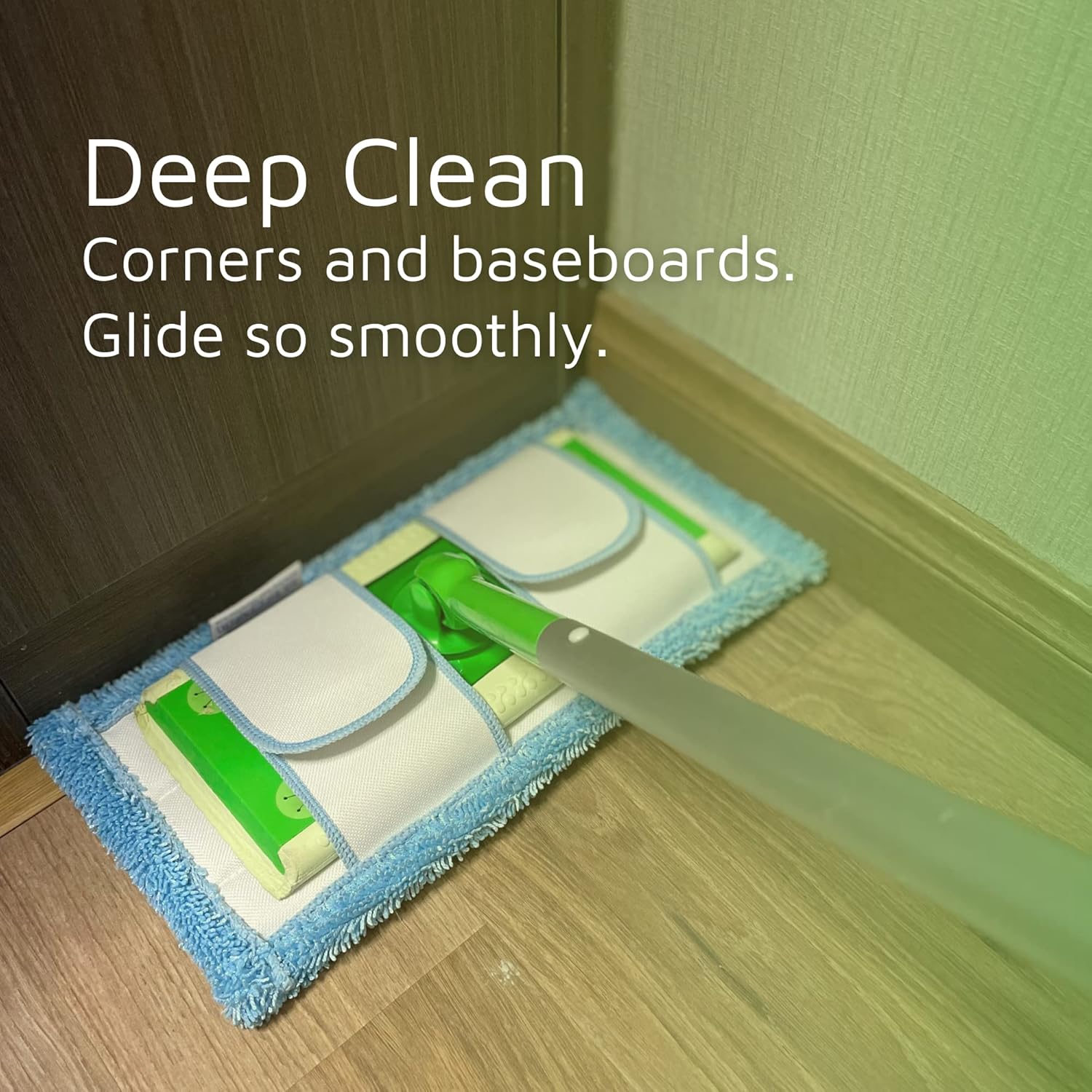 F Flammi Reusable Microfiber Mop Pad 2 Pack