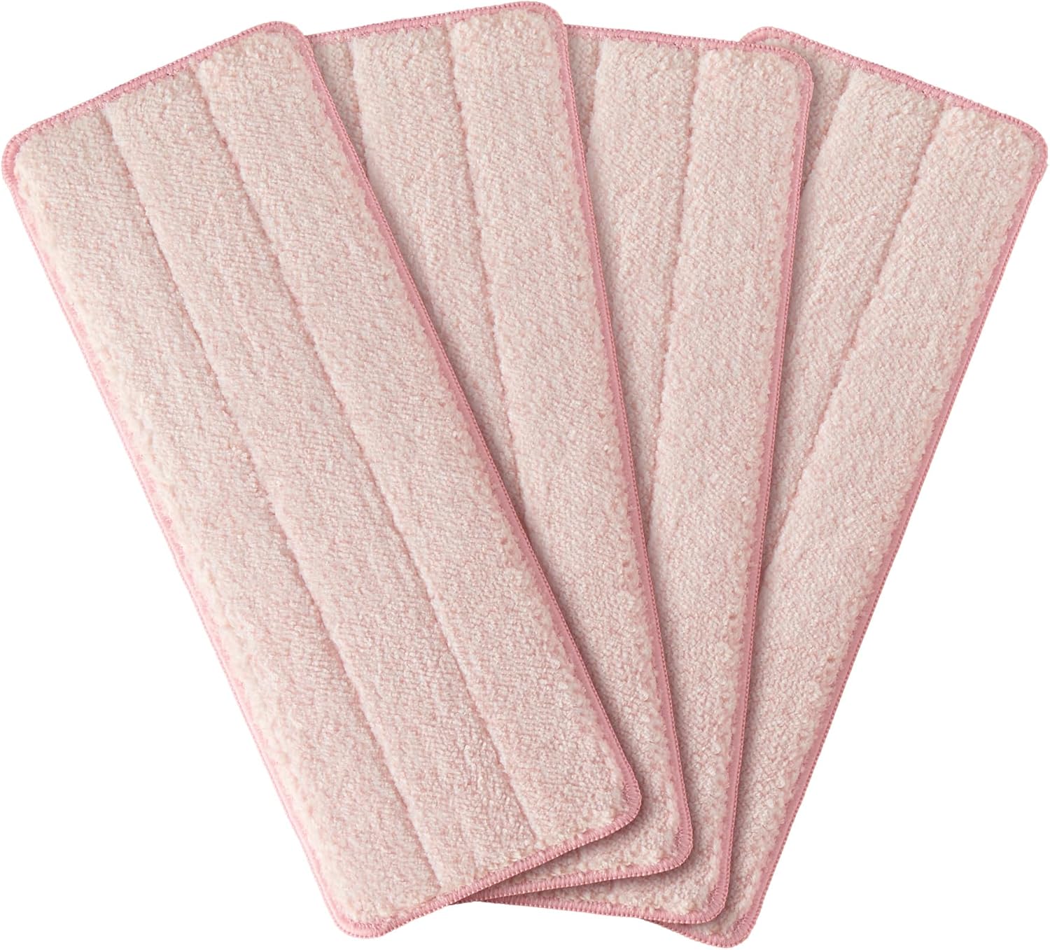 JOYMOOP 13inch Flat Mop Pads - Pink Pack of 4 Refills